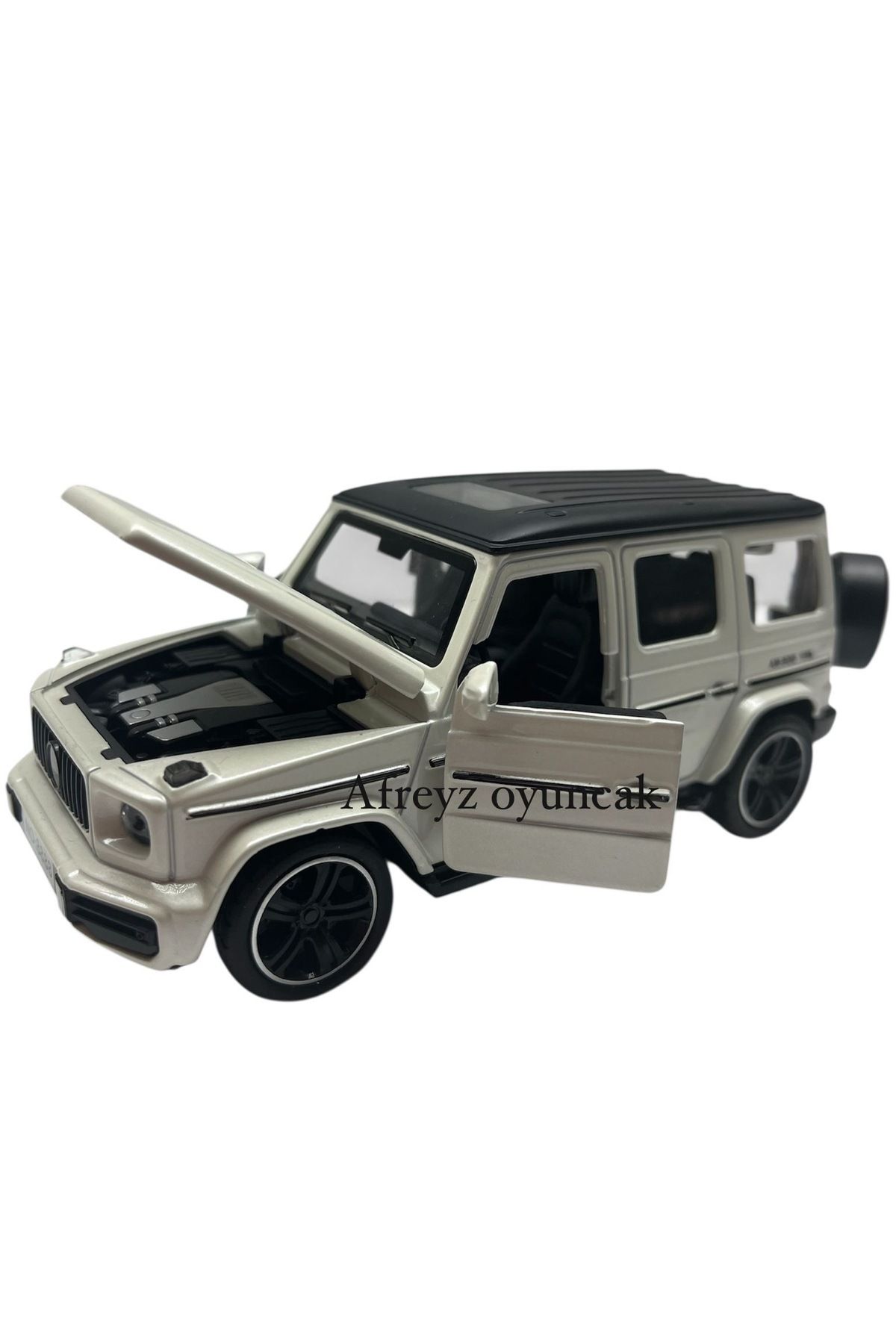 afreyz oyuncak Diecast,Metal Oyuncak Araba Mercedes G65 Jip Sesli Işıklı Çek Bırak Model Araba 1:32 Ölçek Araba