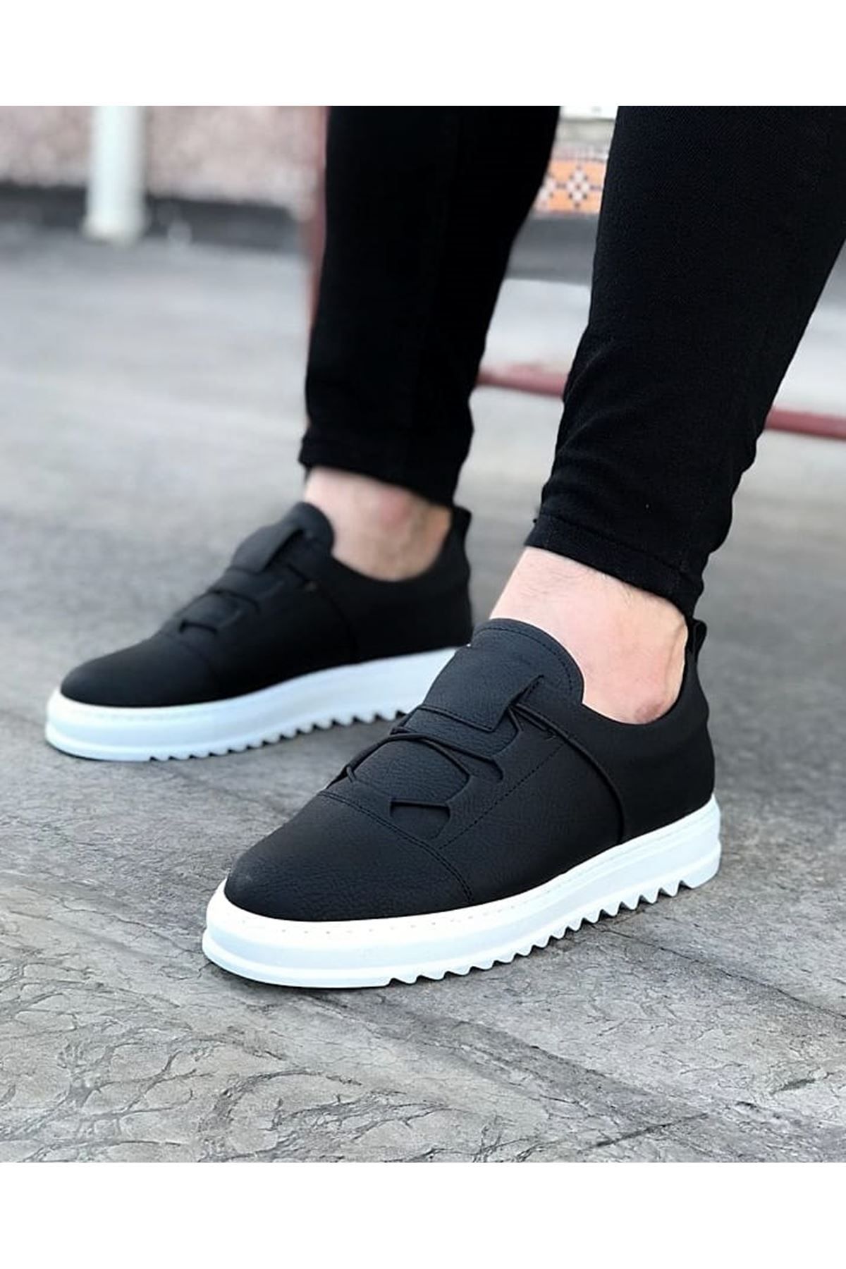 Fashi10 WG036 Siyah Erkek Casual Ayakkabı