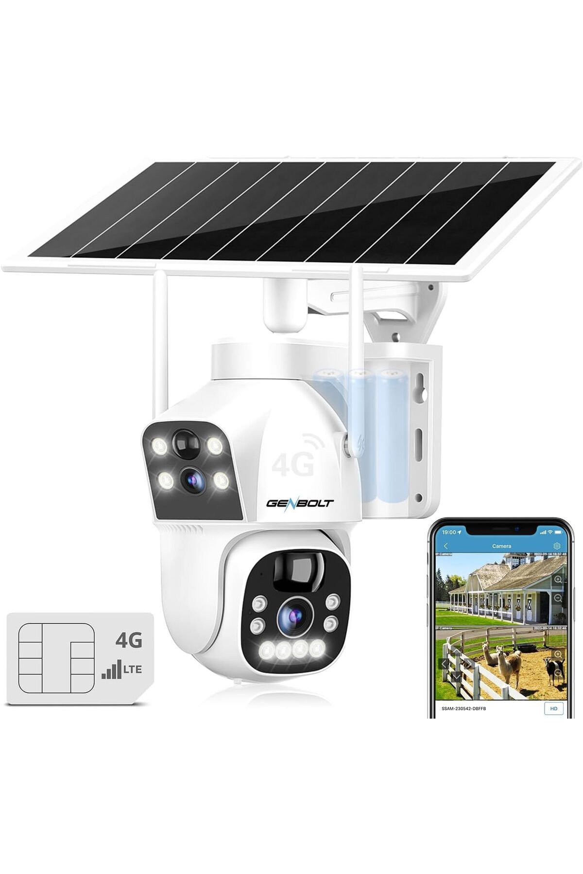 GENBOLT Dış Mekan Sim Kartlı Güvenlik Kamerası