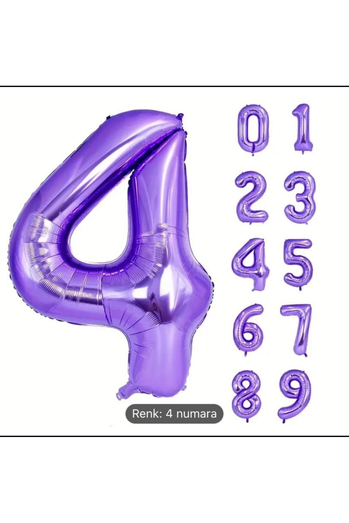 KARNAVAL DÜNYASI 32 İNÇ MOR 4 YAŞ FOLYO BALON