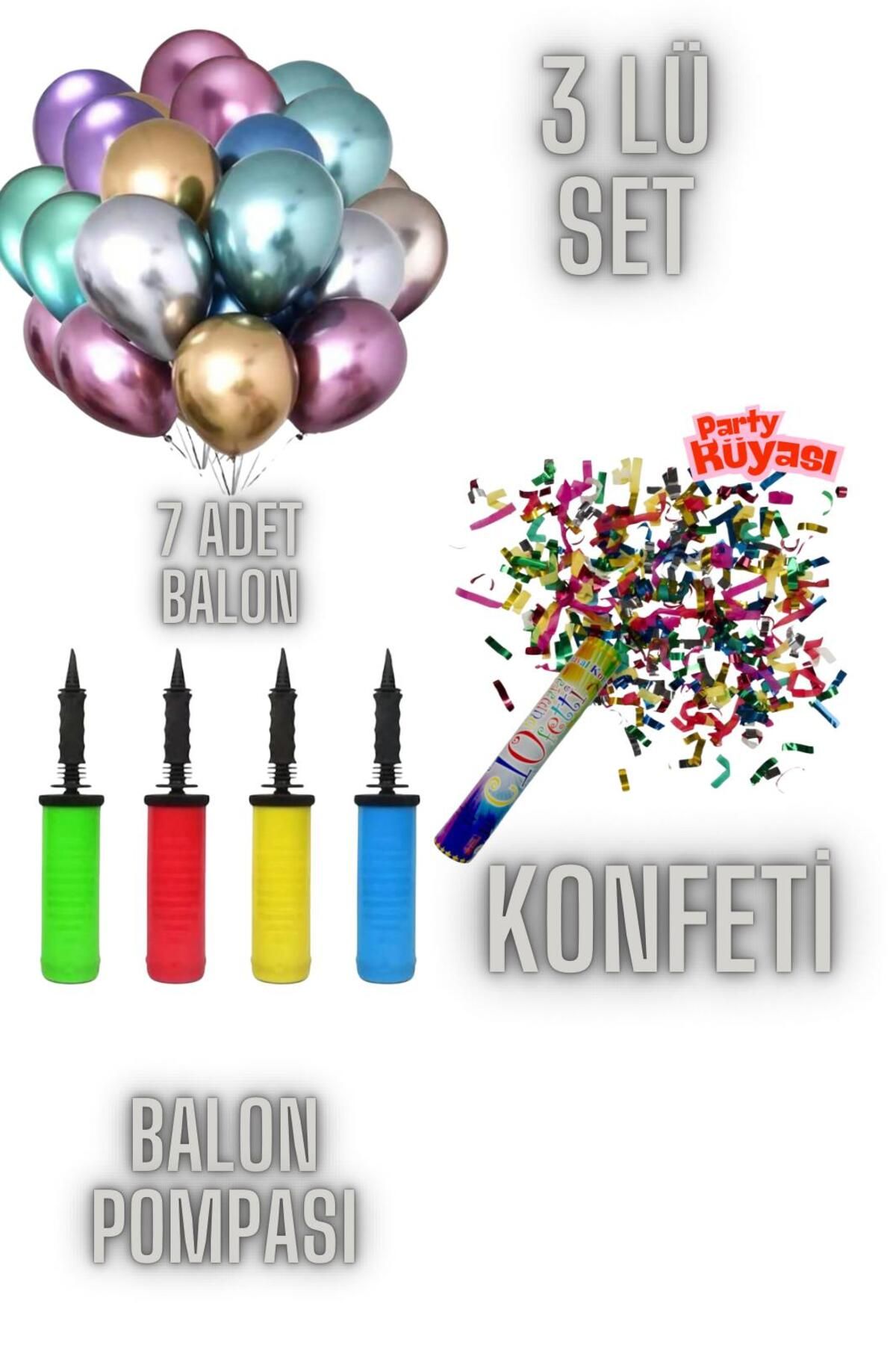 partyrüyası 3 Lü Doğum Günü-kutlama-babyshower-bride-kına-düğün-nişan özel gün kutlama seti