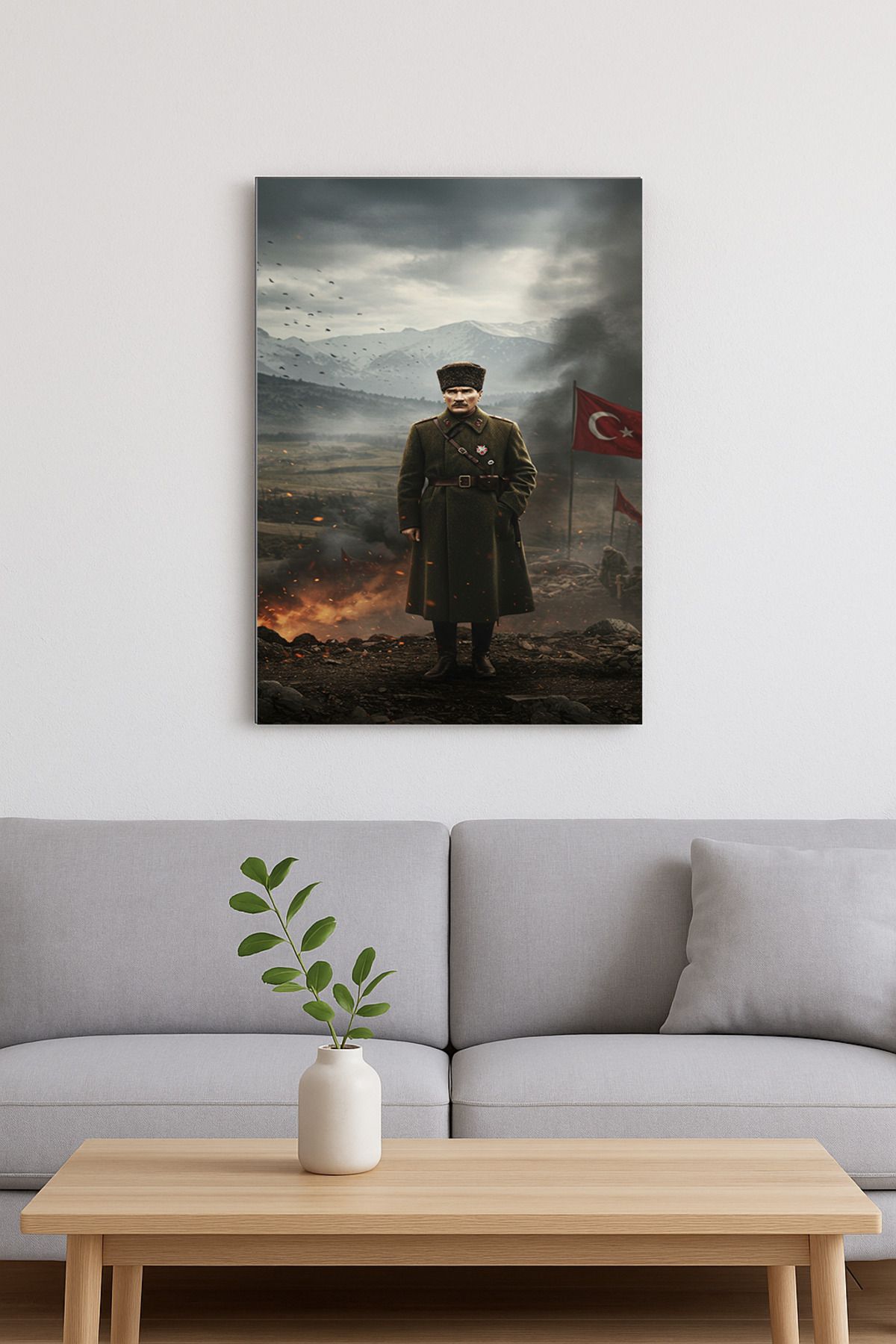 Duvartsconcept Kurtuluş Savaşı Atatürk Cam Tablo
