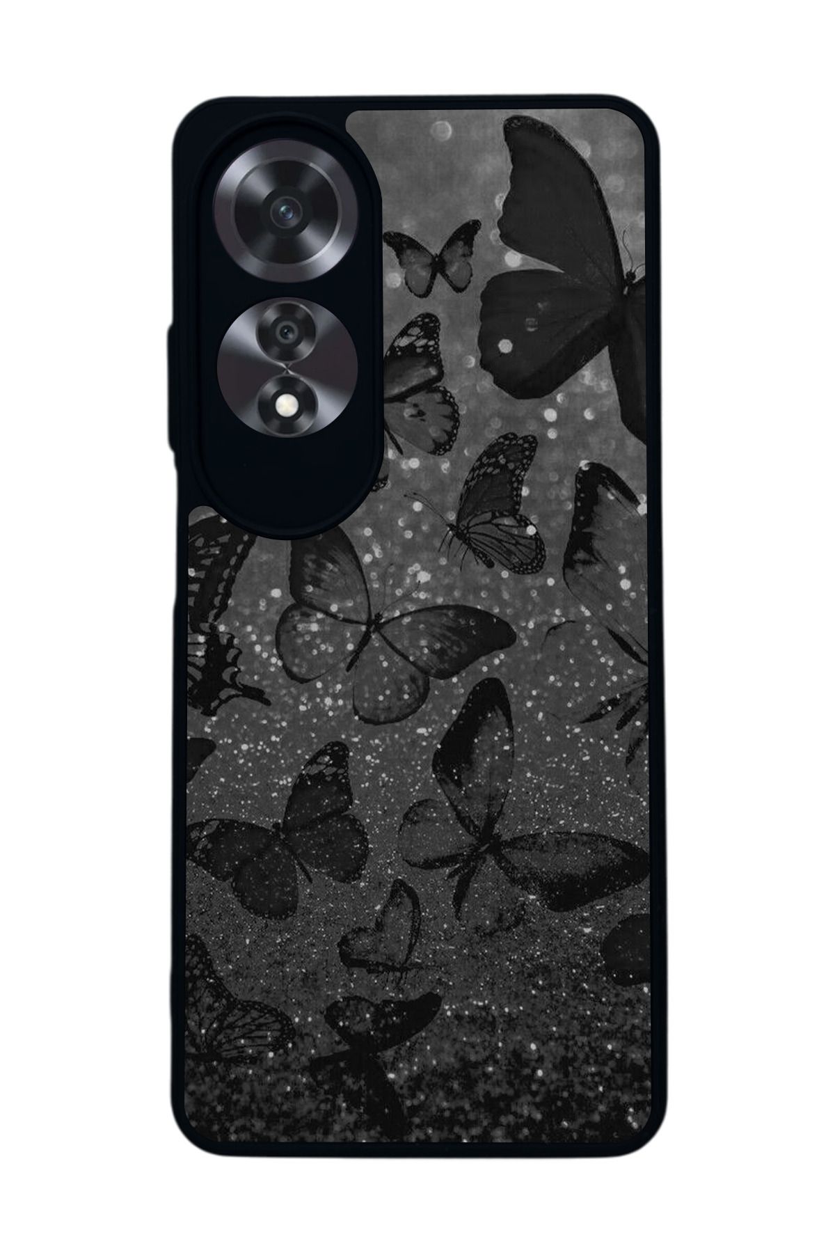 OPPO A60 Mat Siyah uyumlu Kılıf – Yumuşak Silikon, Koruyucu, Şok Emici Kapak