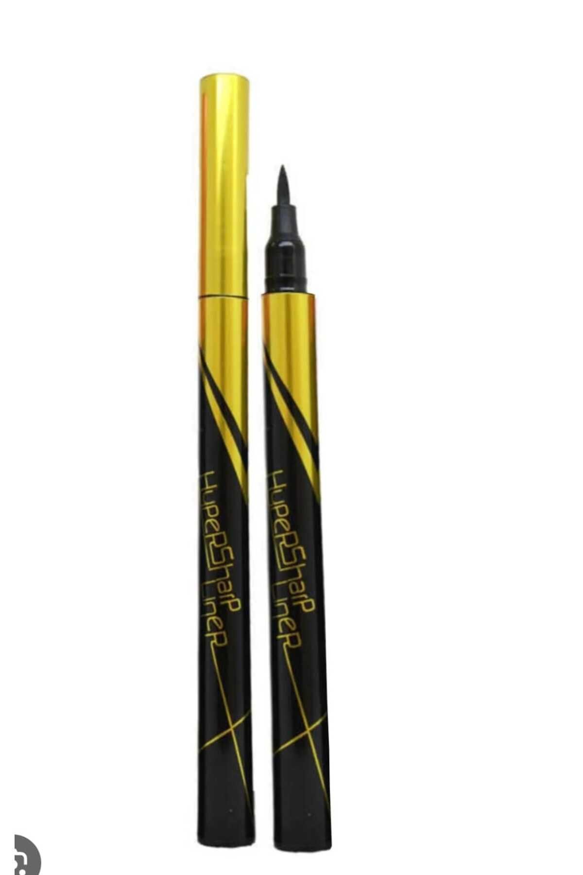 SEVRU Siyah Fırça Kalem Eyeliner, ProfesyonelSuya Dayanıklı, Akmaz Eyeliner Kalem( 2 Adet ) Gönderim çift