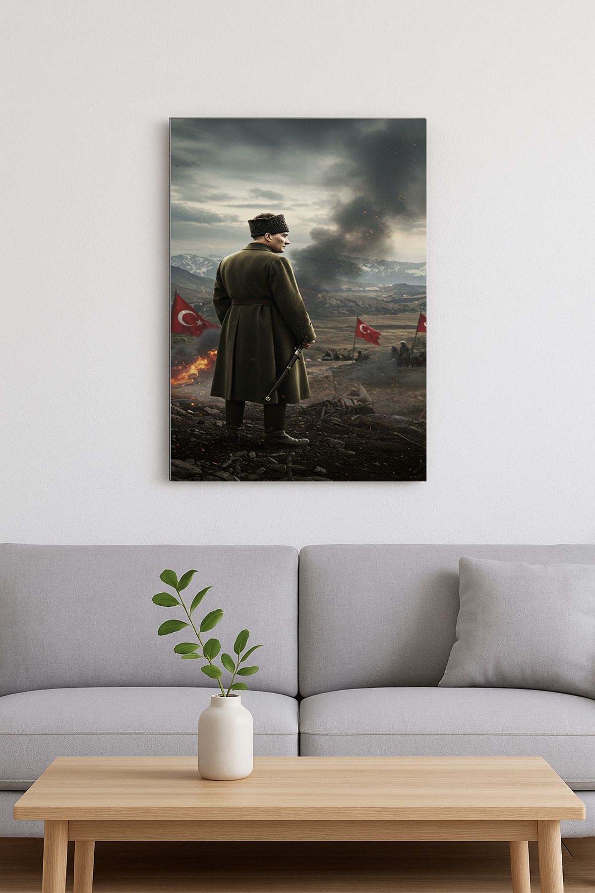 Duvartsconcept Kurtuluş Savaşı Atatürk Cam Tablo
