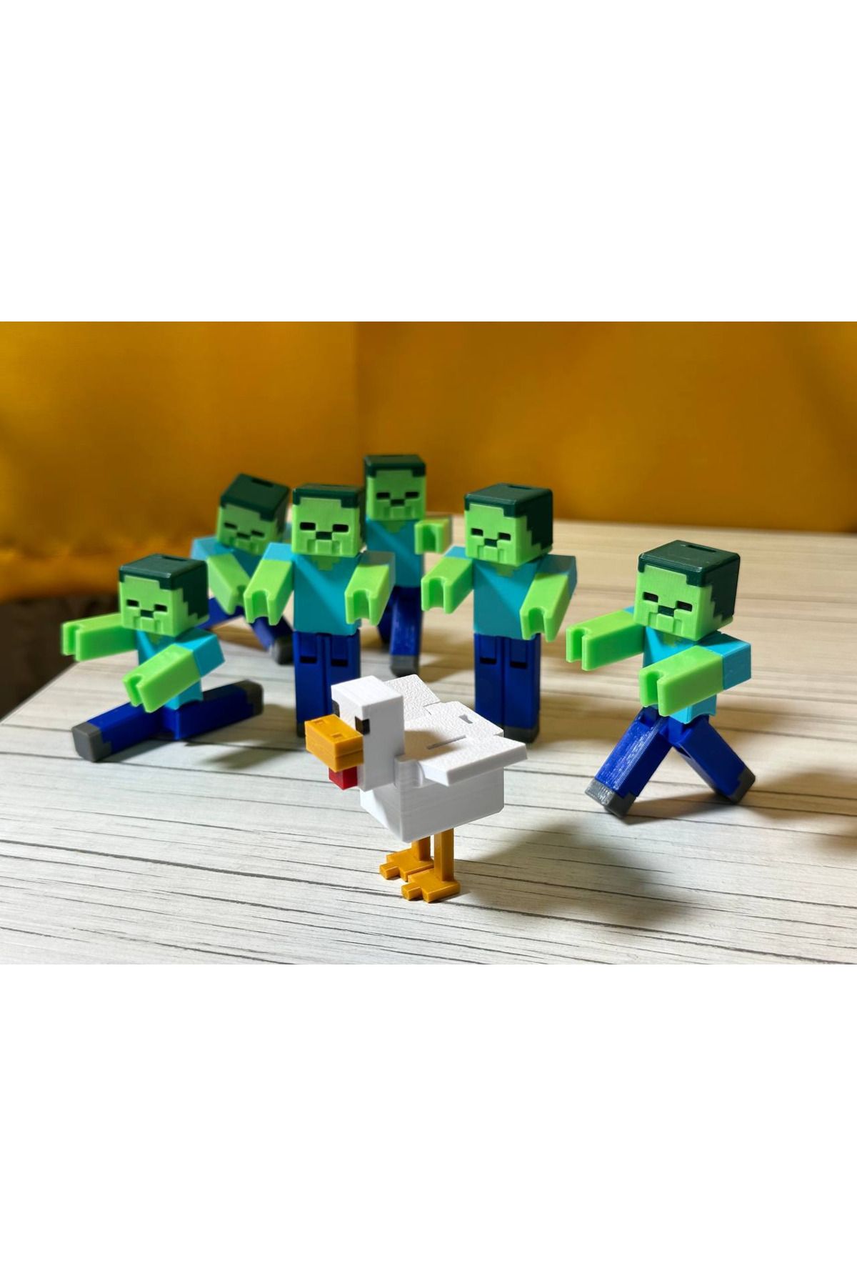 NOMOTHETIC Minecraft Zombi Figür Hareketli (Articulated) 3D Baskı