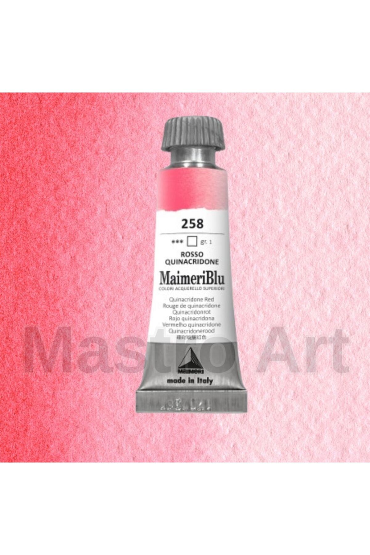 Maimeri Blu Pro Tüp Sulu Boya 12 ml S1 258 Quinacridone Red