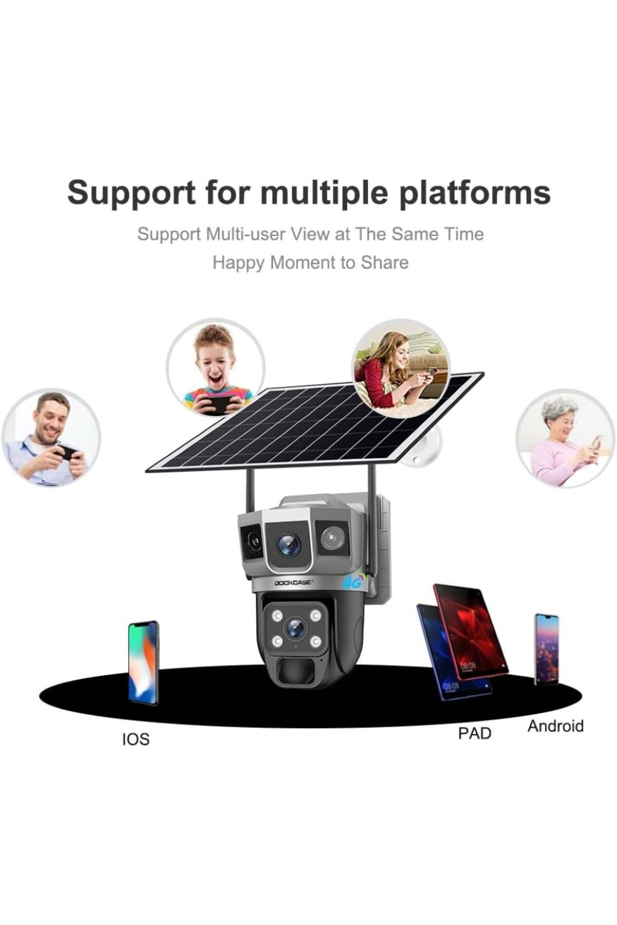 DOCKCASE SIM Kartlı Dış Mekan Güvenlik Kamerası