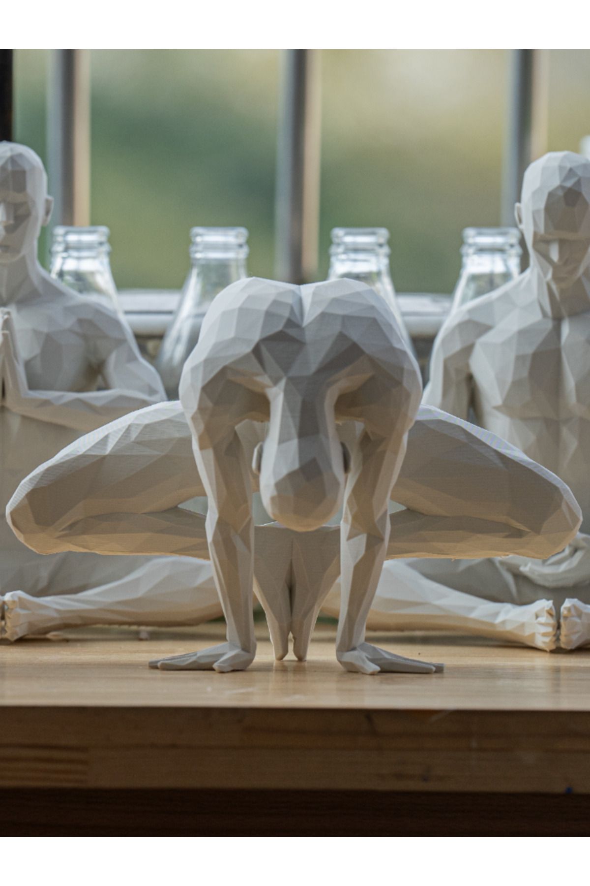 NOMOTHETIC Yoga Meditasyon Yapan Adam 04 Özel Tasarım Dekoratif Figür