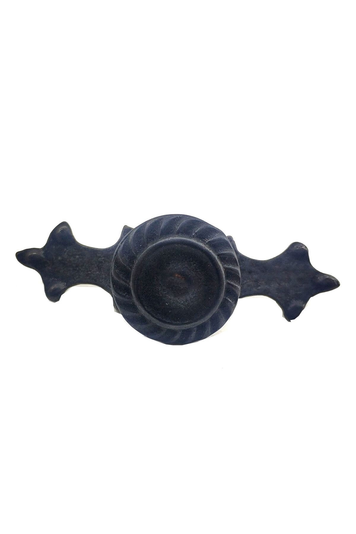 Kanonik Education Antika Tarz Dekoratif Pirinç Çizgili Düğme - 35x100 mm, Büyük, Oksit