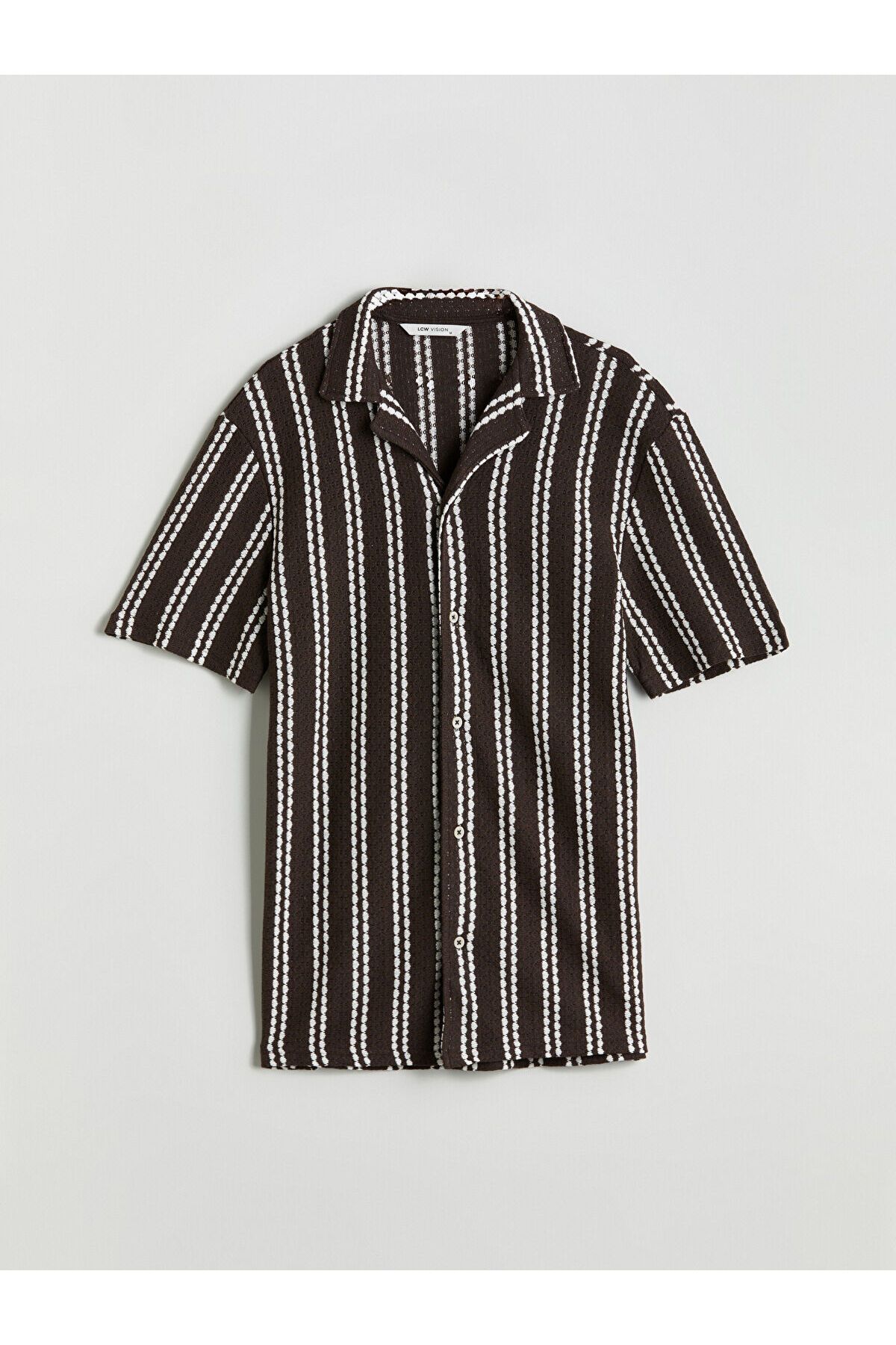 LC Waikiki Regular Fit Kısa Kollu Desenli Erkek Gömlek