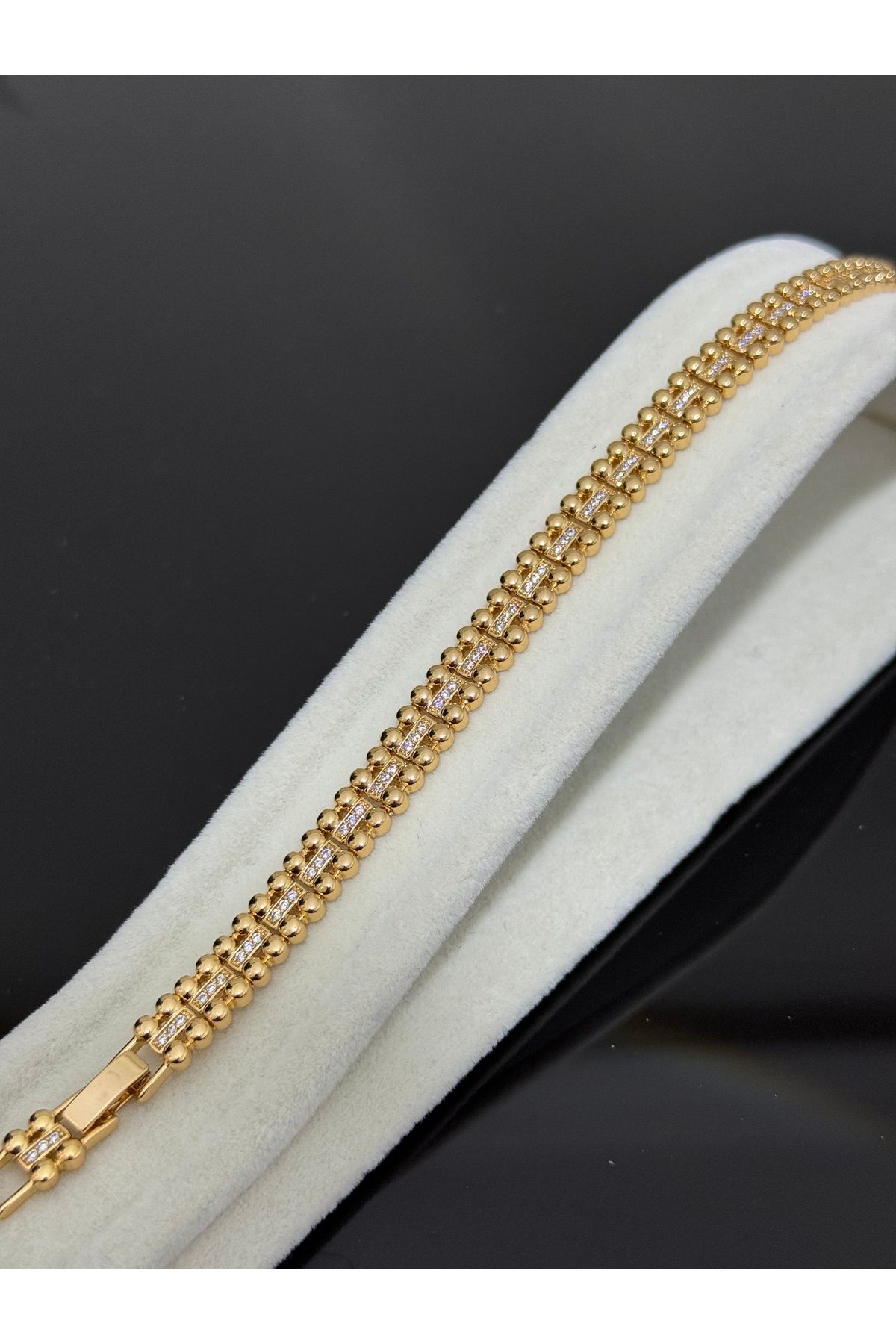 XUPING JEWELRY 316L zirkon taşlı çelik bileklik paslanmaz kararmaz