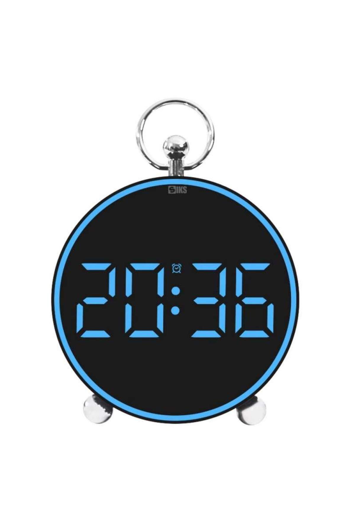 SIKS-Digital Table Or Wall Clock, With Blue Display, Customizable Alarm, Snooze, Led Light 1