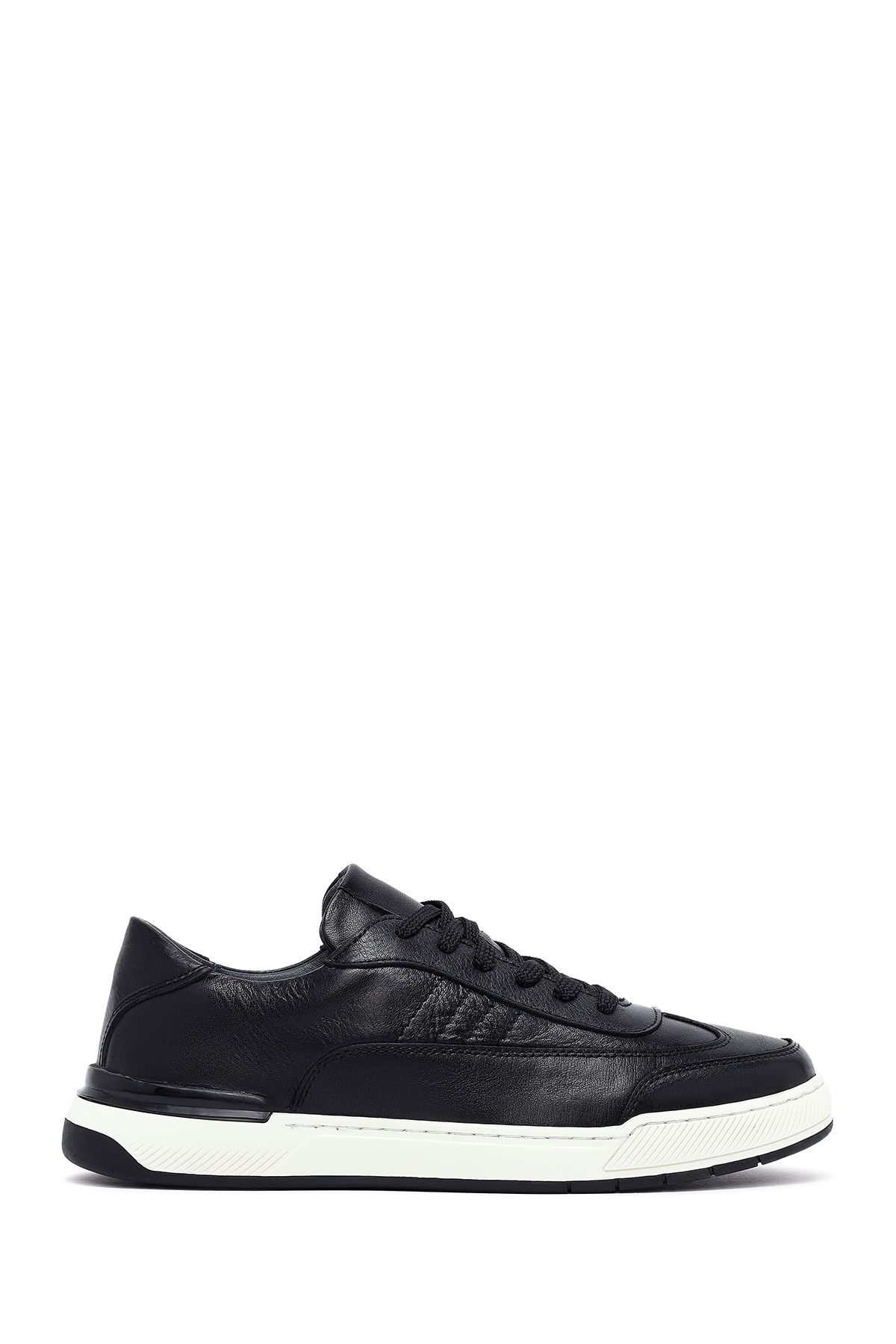 Derimod Erkek Siyah Bağcıklı Deri Sneaker 25SFD688418