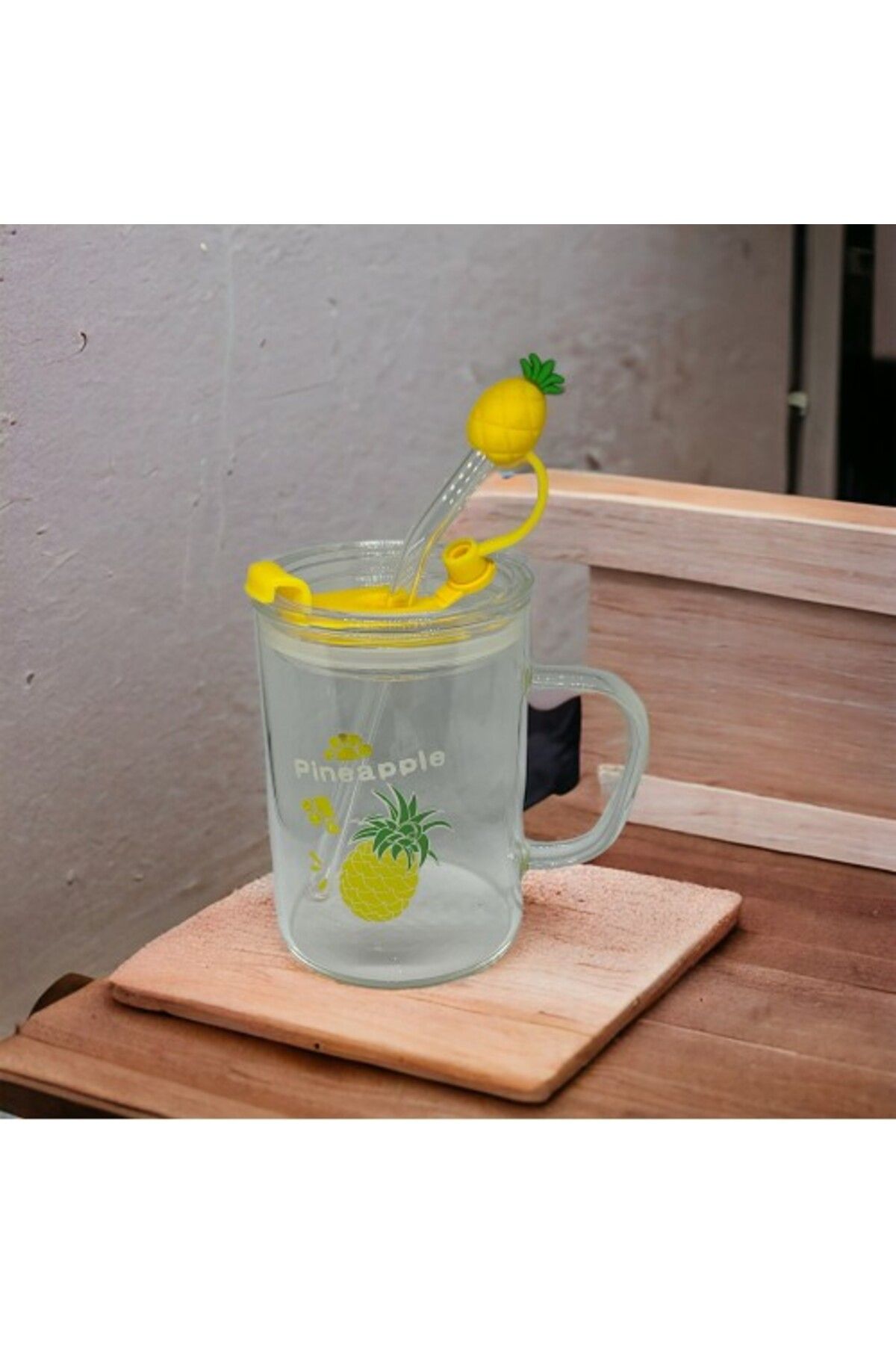 OlsaAlsam Ananas Tasarımlı Kupa Bardak
