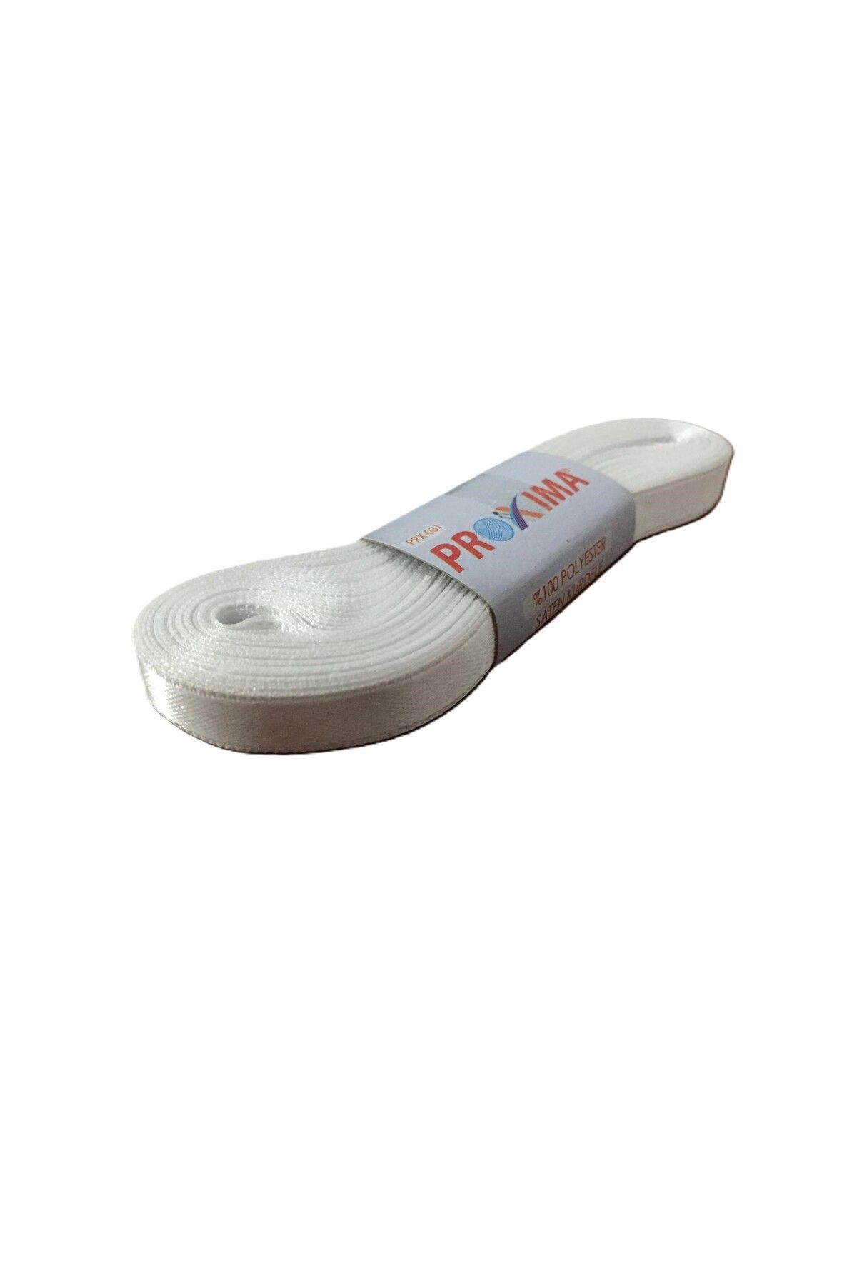 PROXIMA Beyaz Saten Kurdele (1 cm- 10 m)
