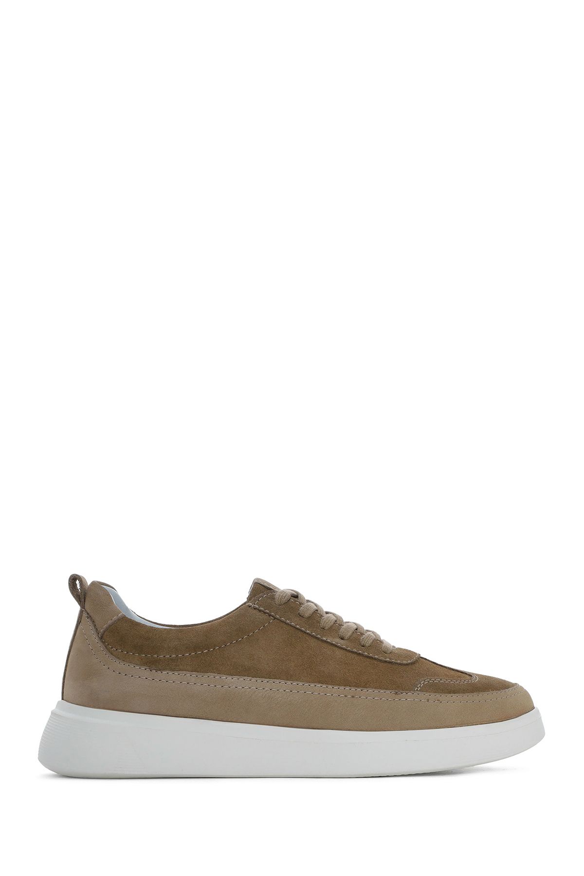 Derimod Erkek Vizon Bağcıklı Kalın Tabanlı Deri Sneaker 25SFD700214