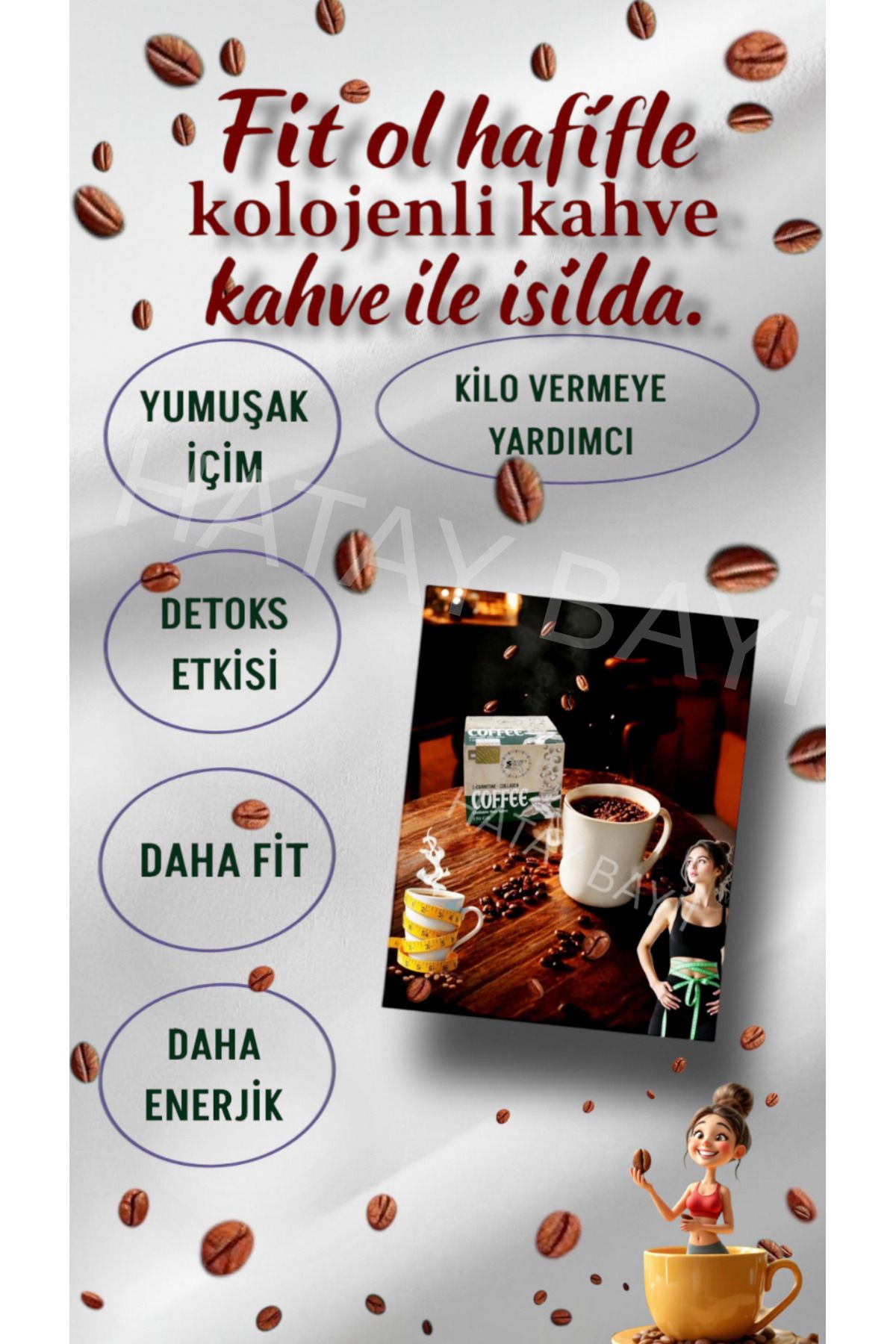 Secret Slim kolejen destekli detox sütlü kahve (1.5 aylık) Net:150 gr