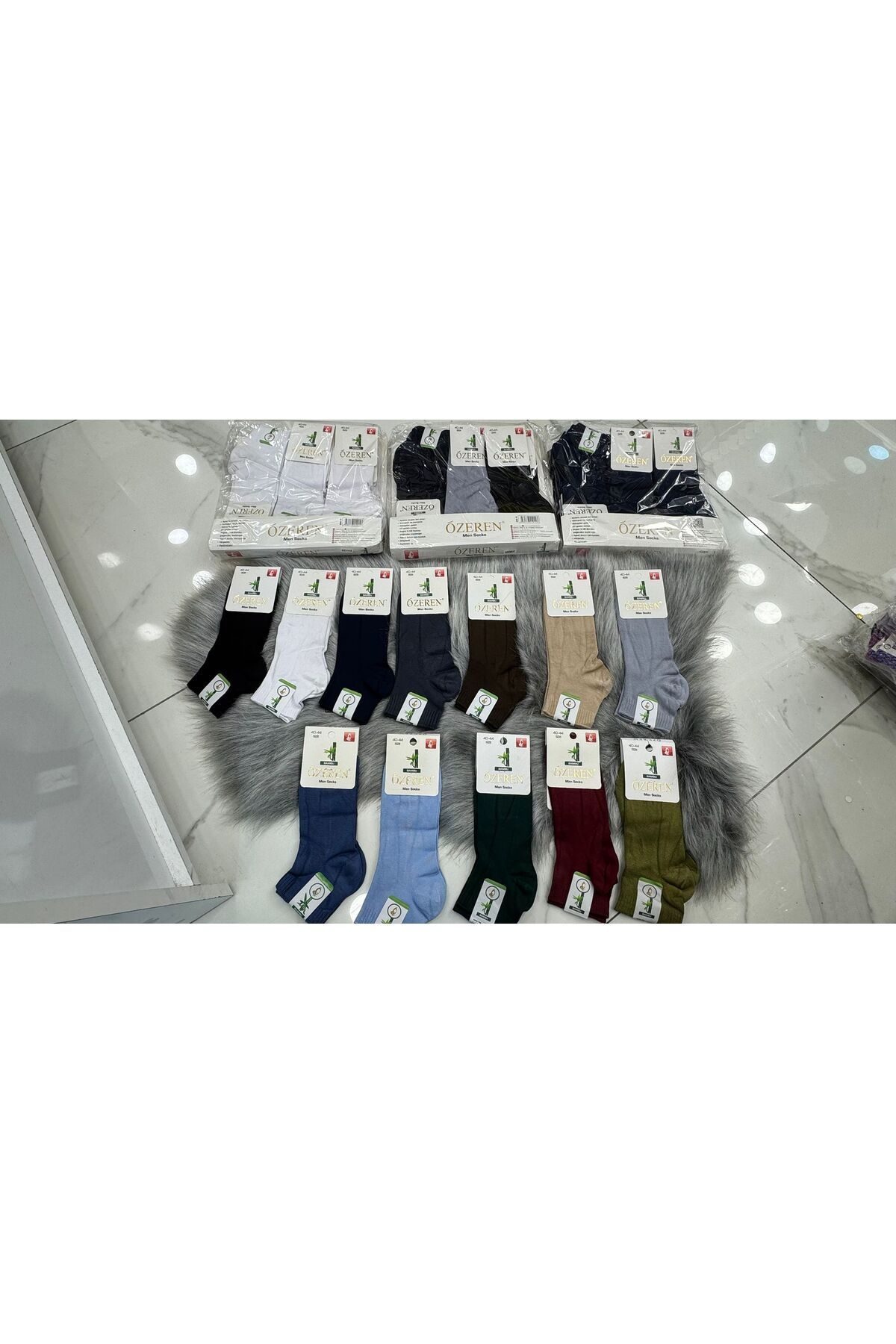 Fily İç Giyim ÖZEREN Lüx Bambu Kısa Erkek Çorap EKONOMİK PAKET (12 ADET)