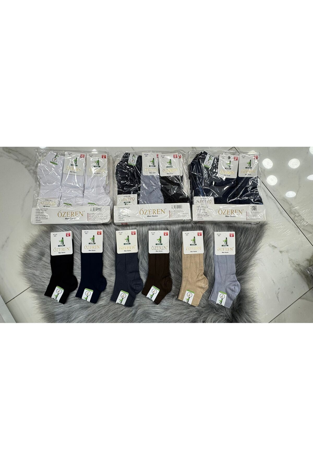 Fily İç Giyim ÖZEREN Lüx Bambu Kısa Erkek Çorap EKONOMİK PAKET (12 ADET)