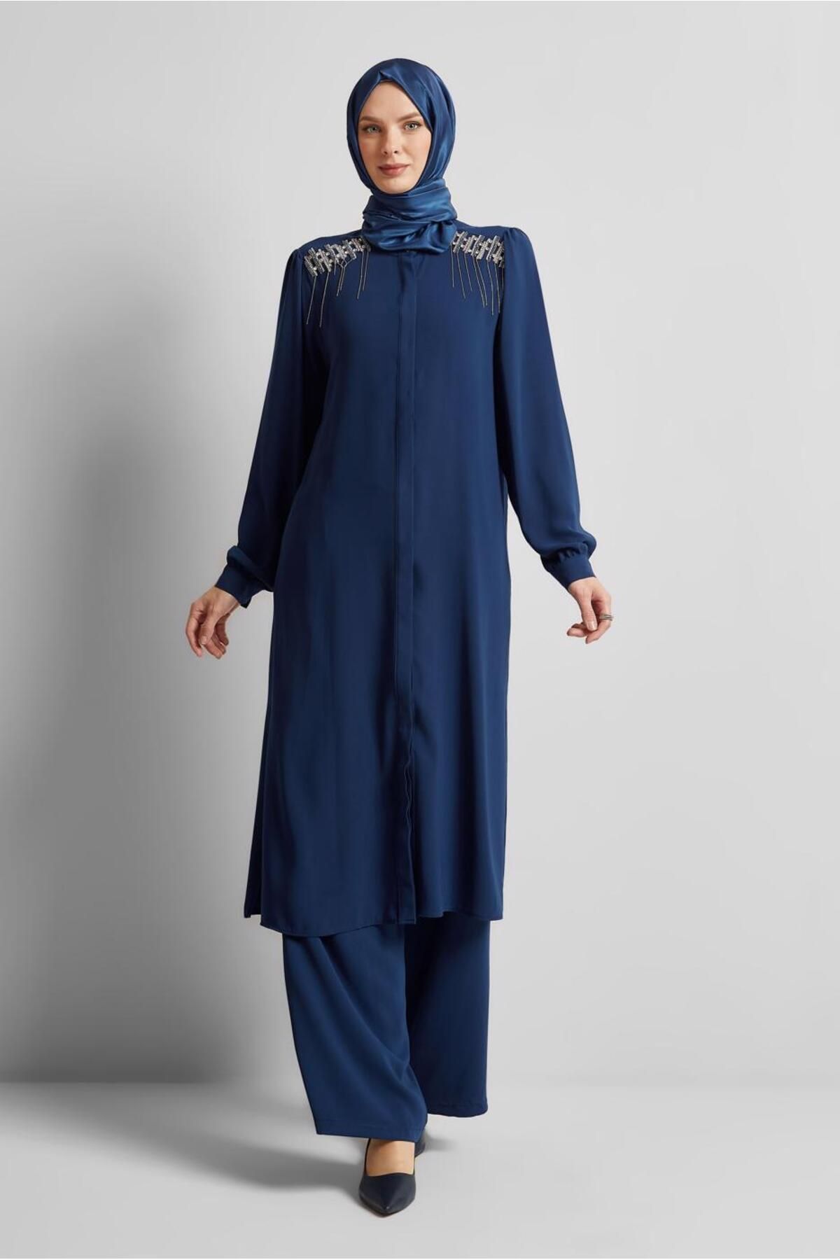 Alvina TAŞ DETAYLI PANTOLONLU TAKIM 45455