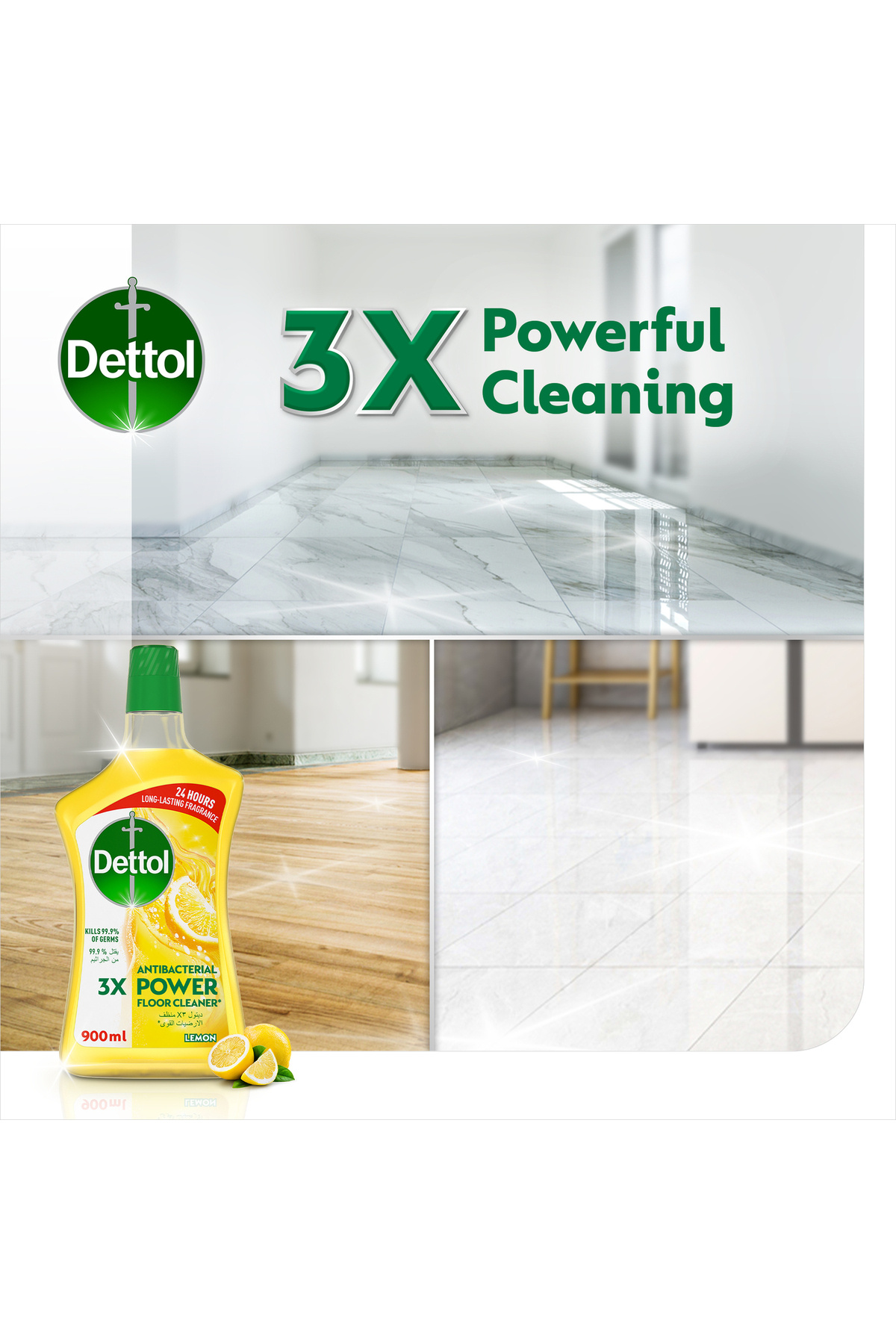 Dettol-Lemon Power Antibacterial Floor Cleaner Value Pack 2 x 900 ml 3