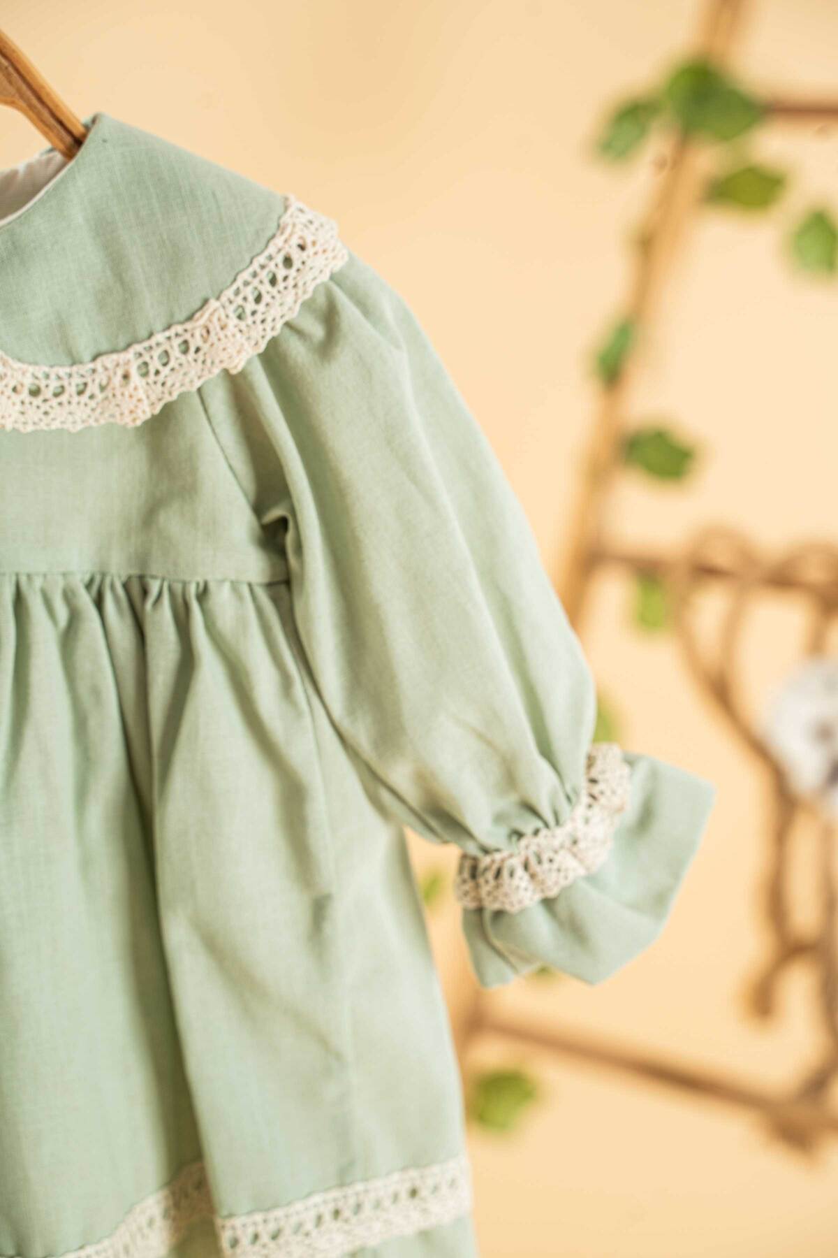 Mini Chics Başak Uzun Kol Bebek Elbise fotoğrafı 5 (önizleme)