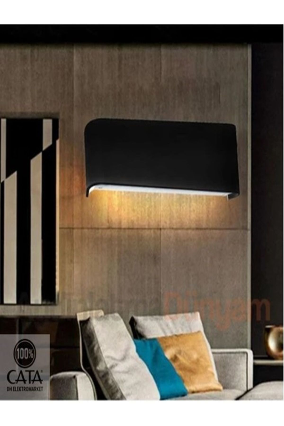 Cata LED Aplik Penguen Siyah CT-5213 Günışığı