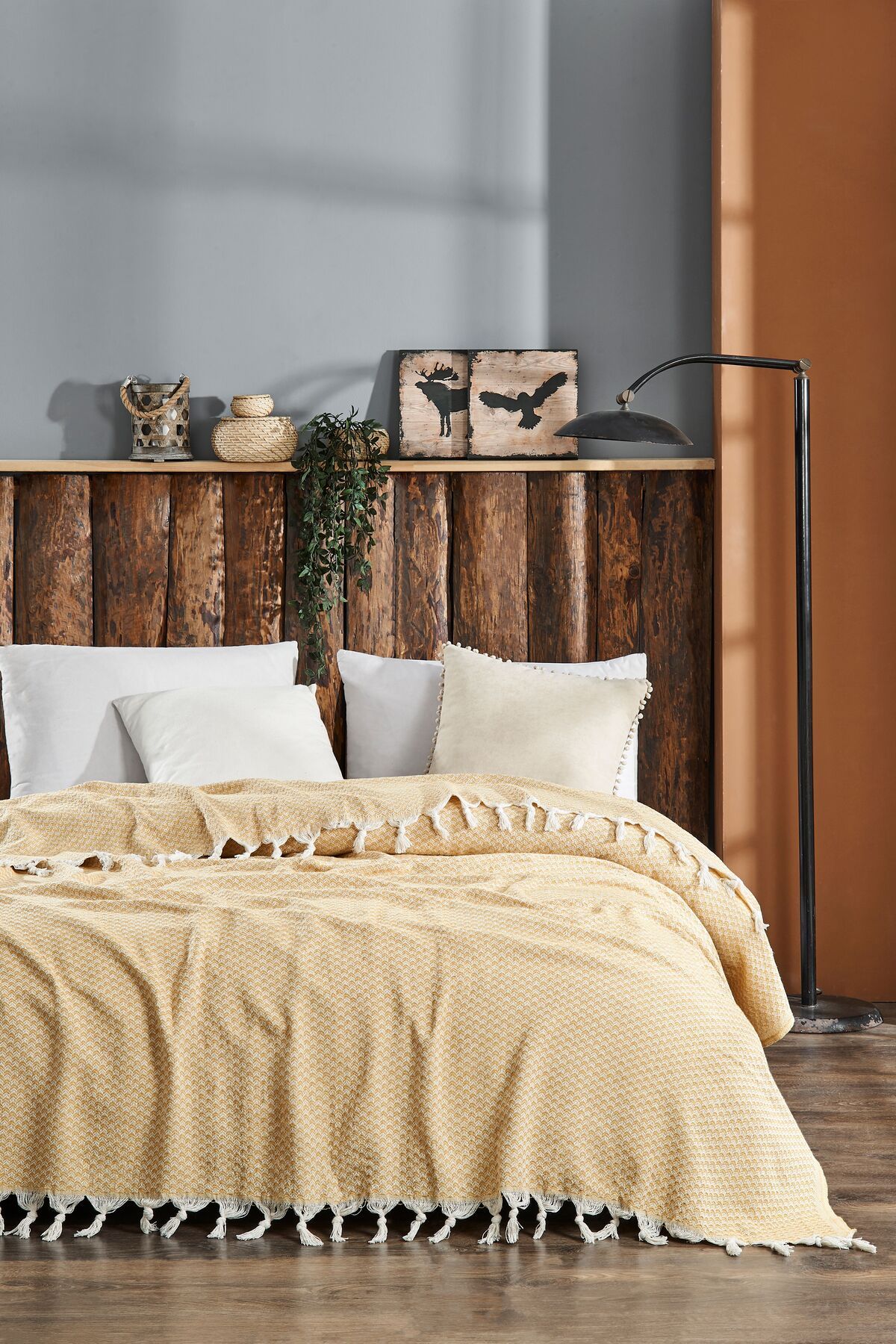 Rebeka Home Collection Yelda Hardal 200x230 Çift Kişilik Pike