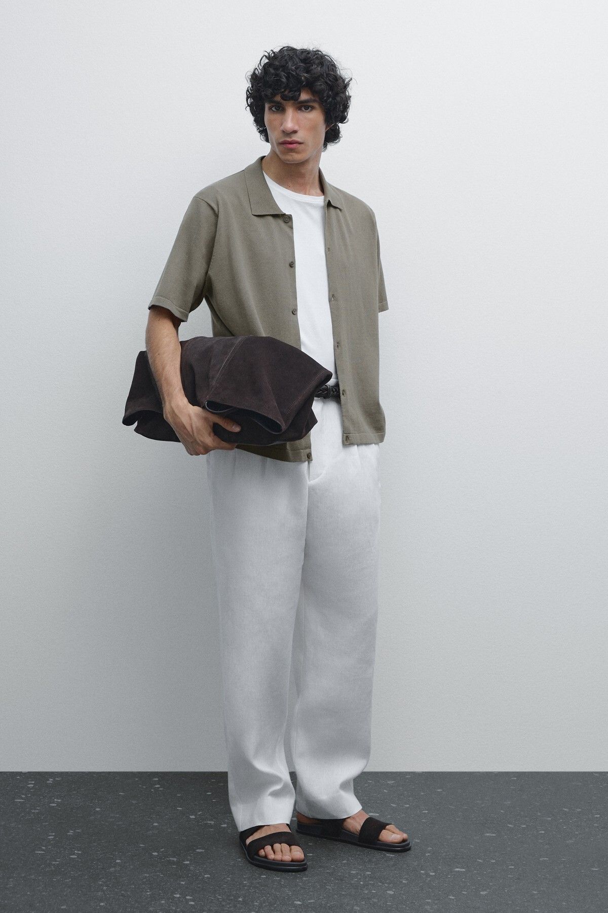 Massimo Dutti Polo yaka triko hırka