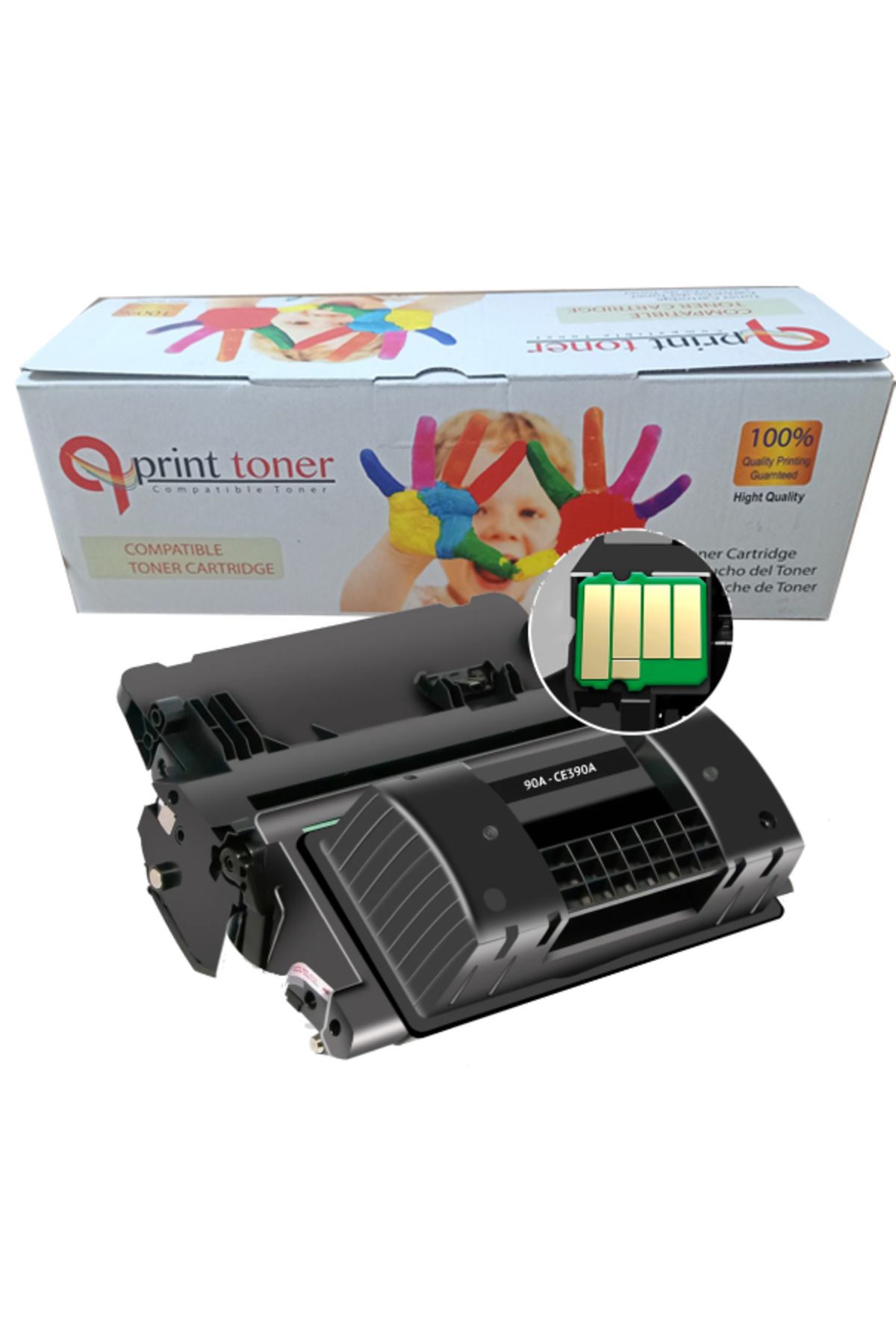 QPRİNT TONER COMPATİBLE TONER QPRİNT TONER HP 90A CE390A MUADİL TONER 10000 SAYFA M601 M602 M603 M4555