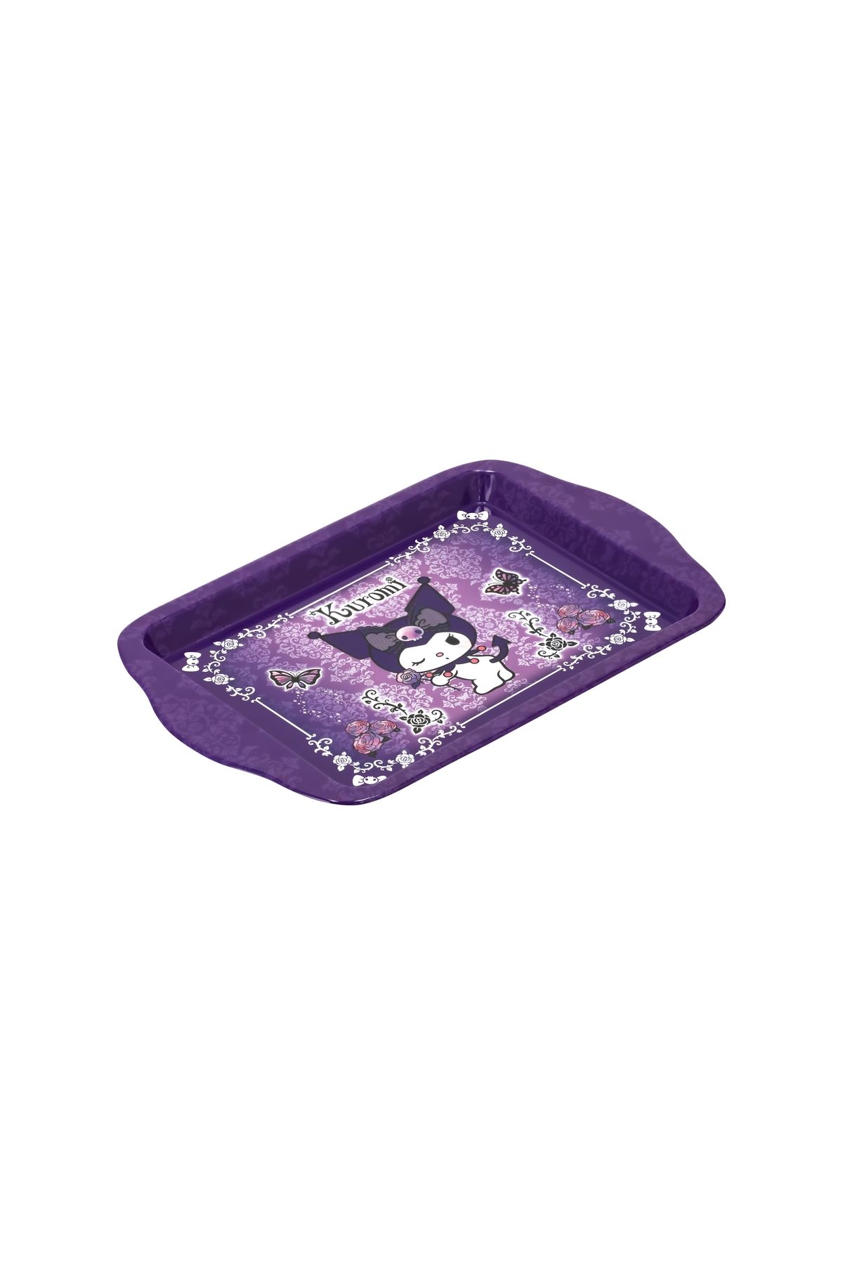 GiFi Hello Kitty Mini Metal Tepsi - Mor Kuromi