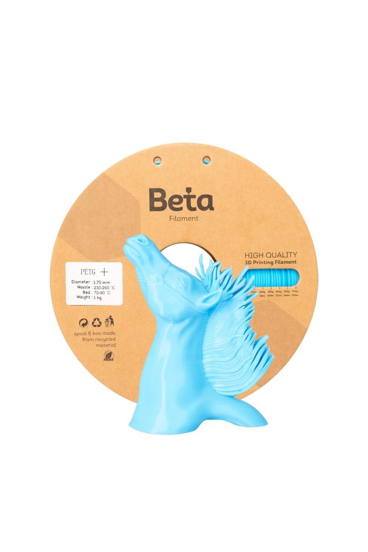 Beta Filament Beta PETG+ Filament Light Blue