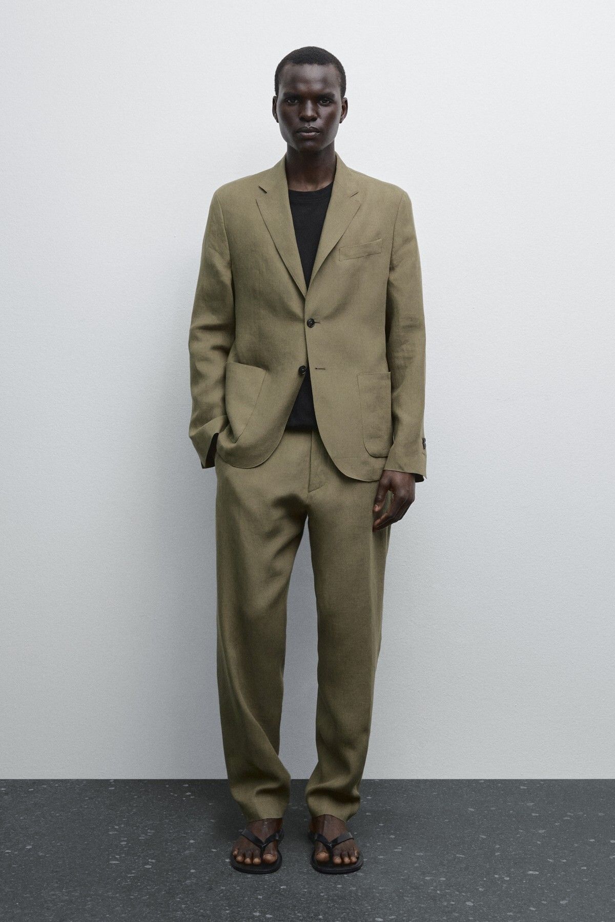 Massimo Dutti %100 keten klasik pantolon