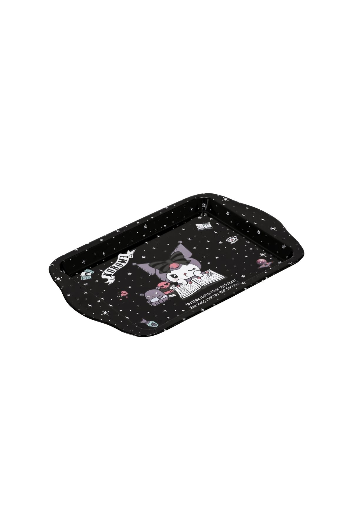 GiFi Hello Kitty Mini Metal Tepsi - Siyah Kuromi
