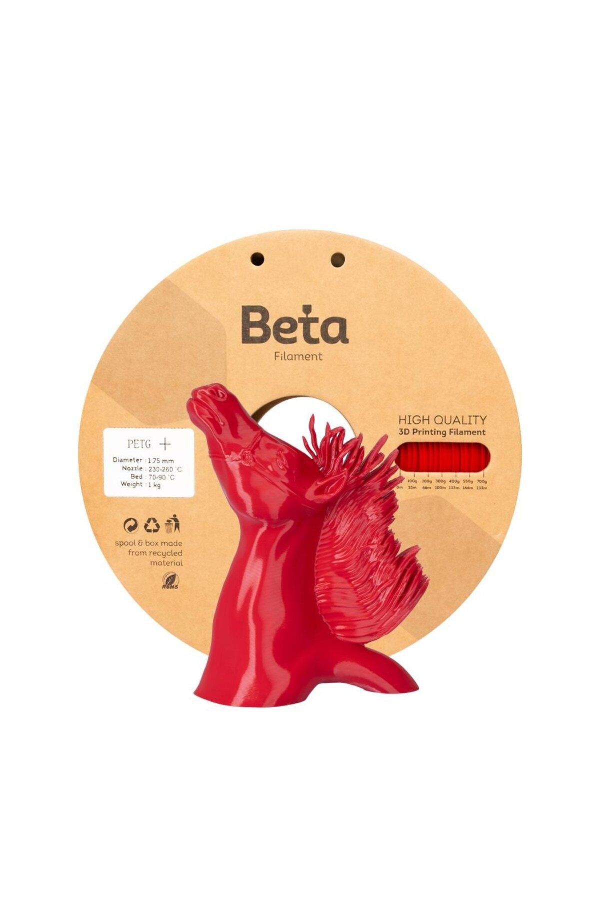 Beta Filament Beta PETG+ Filament Red