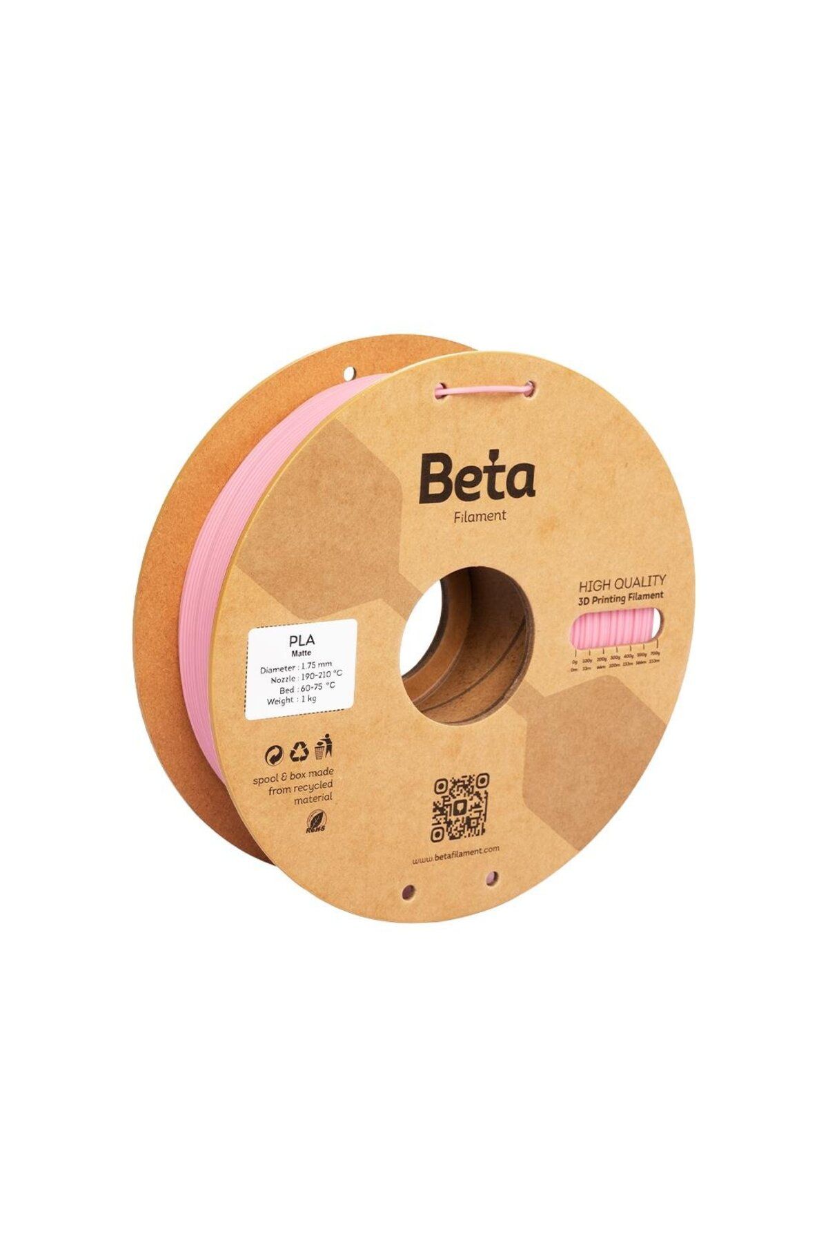 Beta Filament Beta PLA-Matte Filament Lotus Powder