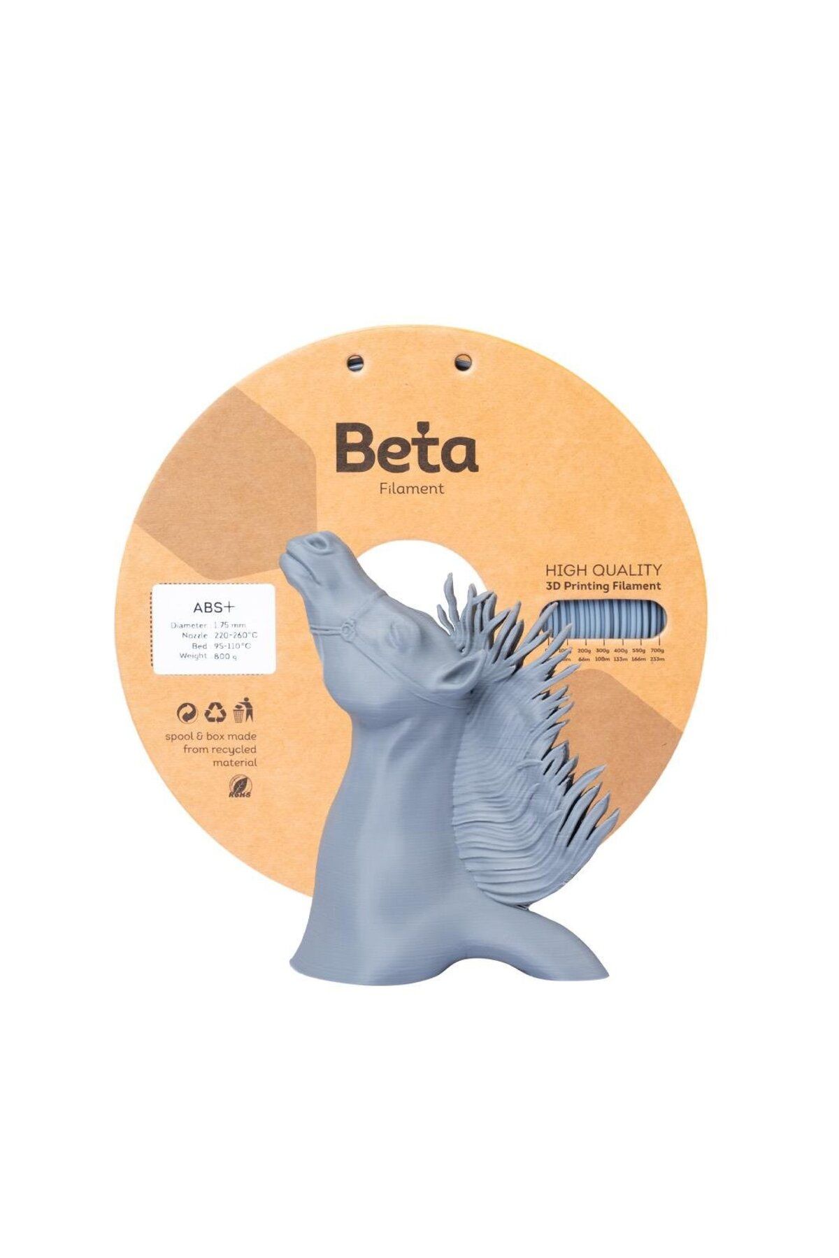 Beta Filament Beta ABS+ Filament Grey