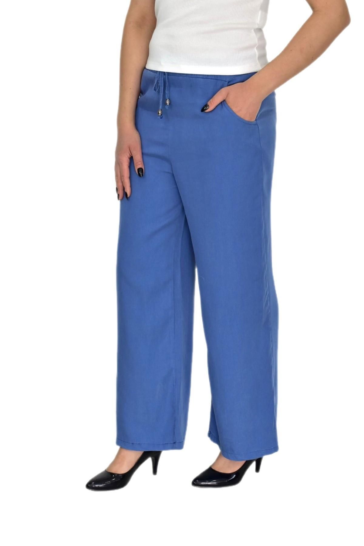 TELVİN Kadın Lastikli Bol Pantolon BGL-ST04646