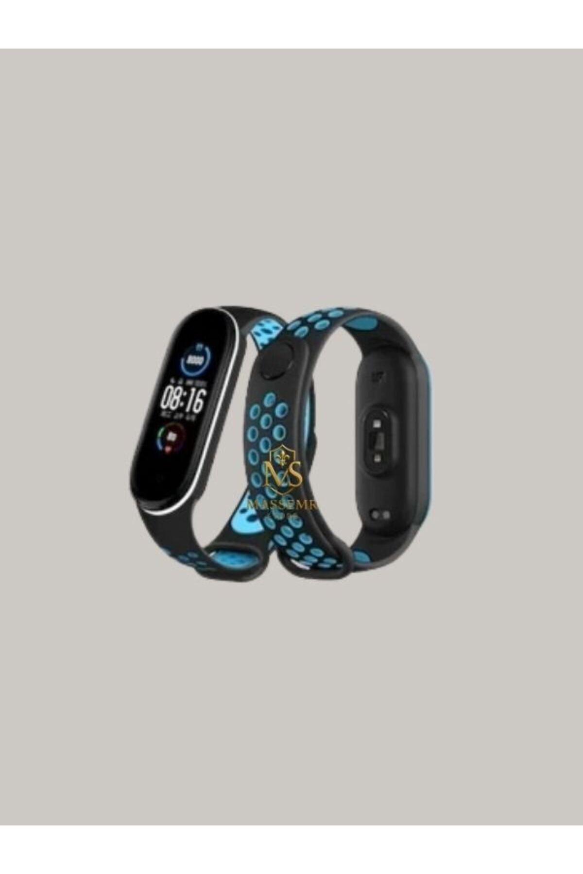 Massemr xiaomi Mi Band 4 Uyumlu Spor Delikli Kordon – Terletmeyen Silikon Bileklik Kayışı
