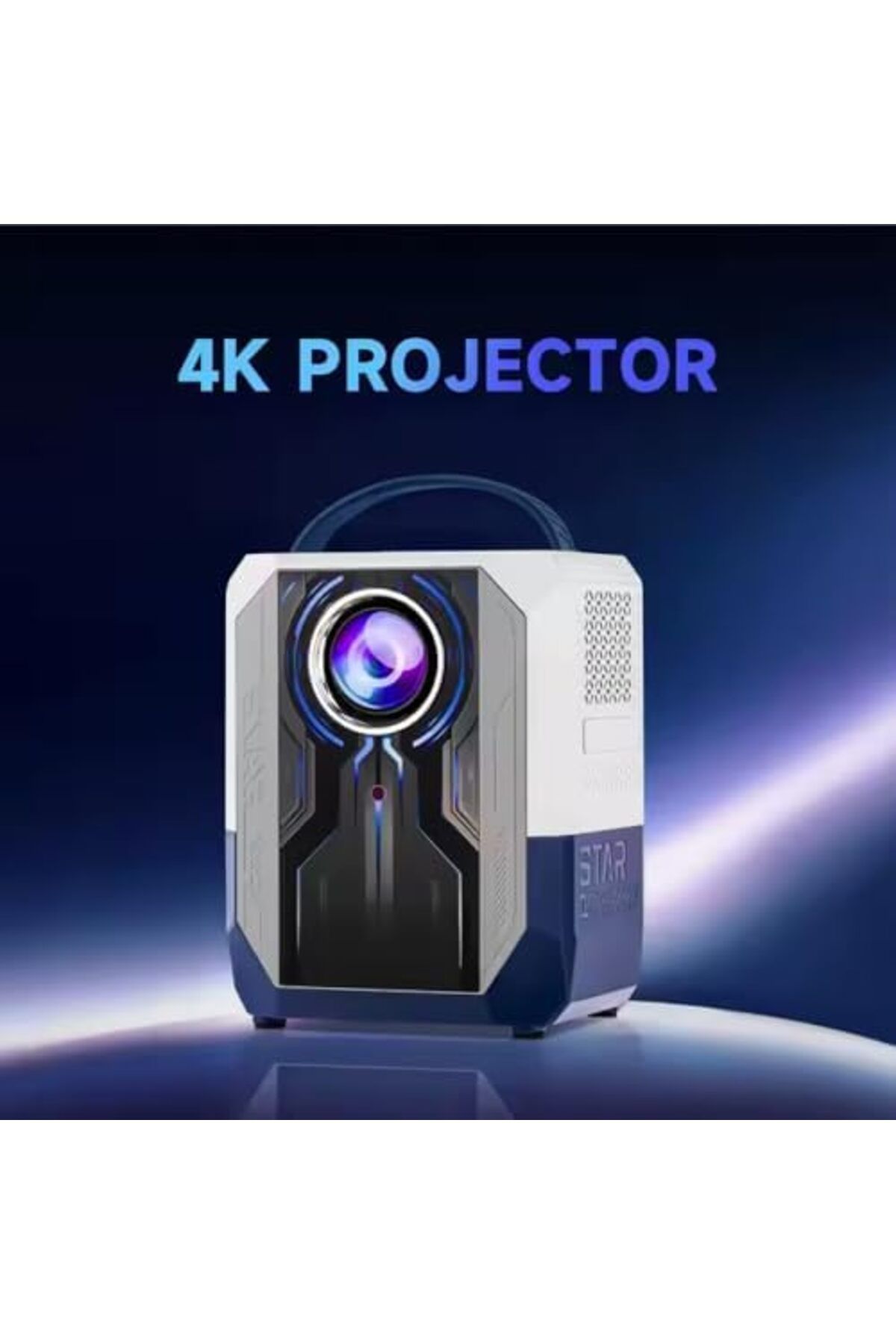 UMİİO-B52 Umiio Q5 4k Tv system, Wifi 6, Smart Projector Compatible with Android, iOS, PC, 50"-150" Screen 2