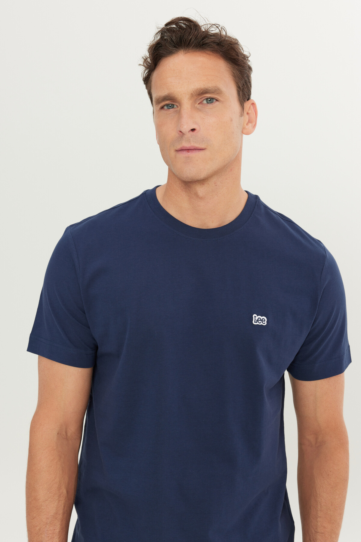 Lee  Regular Fit Normal Kesim Bisiklet Yaka Pamuklu Lacivert Tişört - Görsel 2