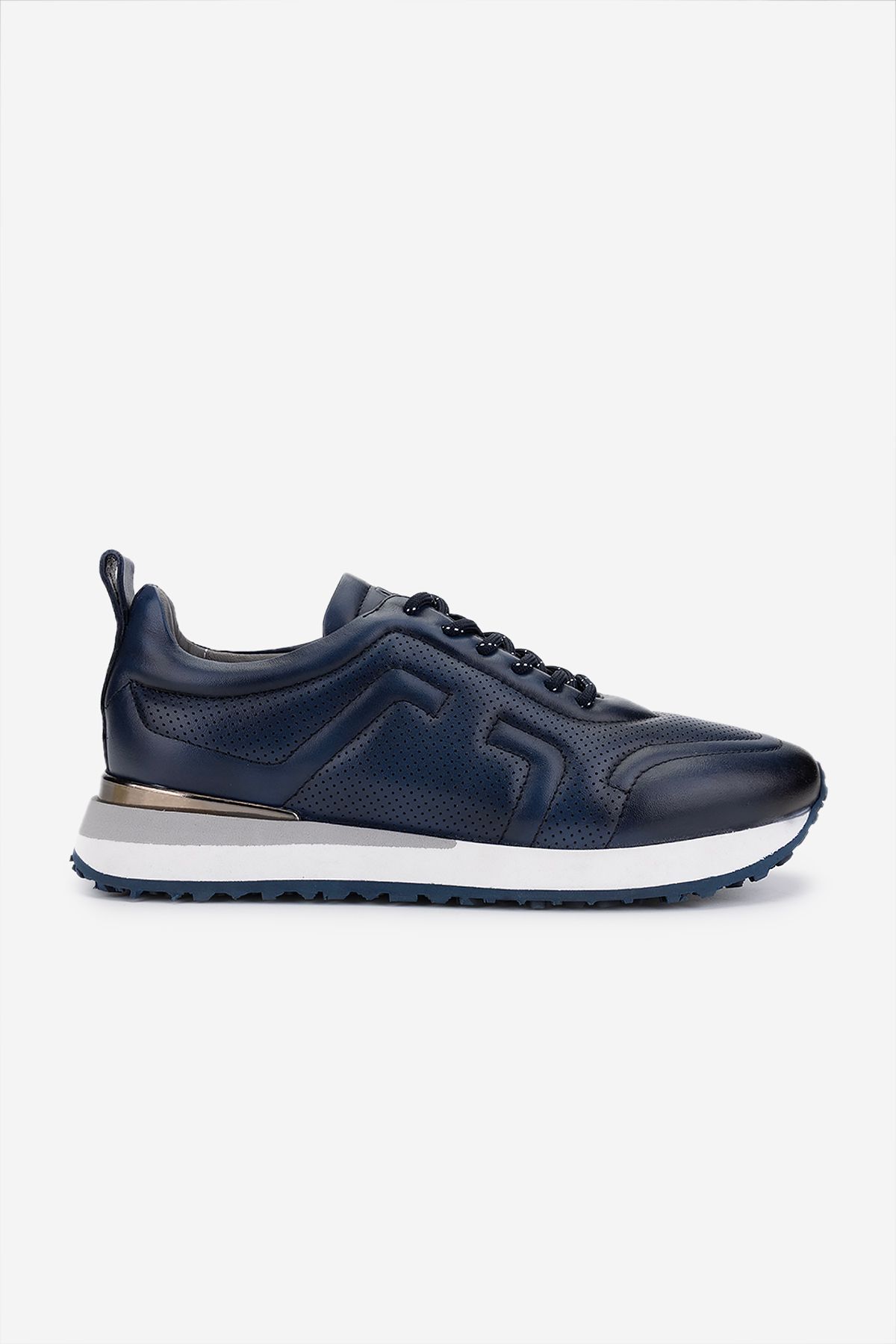 Valmenti Erkek Hakiki Deri Lacivert Sneakers & Spor Ayakkabı