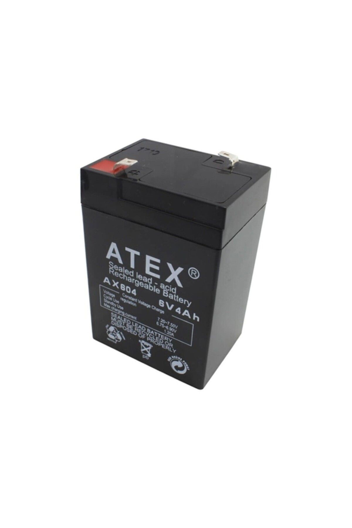 BD DİGİTAL 6V 4AH Kuru Akü 10.5 x 7 x 4.5 Cm