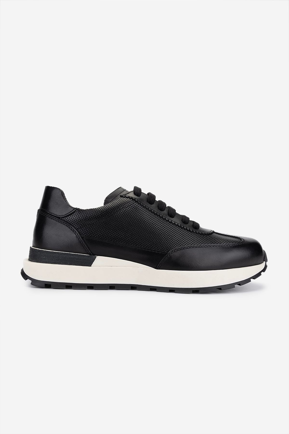 Valmenti Erkek Hakiki Deri Siyah Sneakers & Spor Ayakkabı
