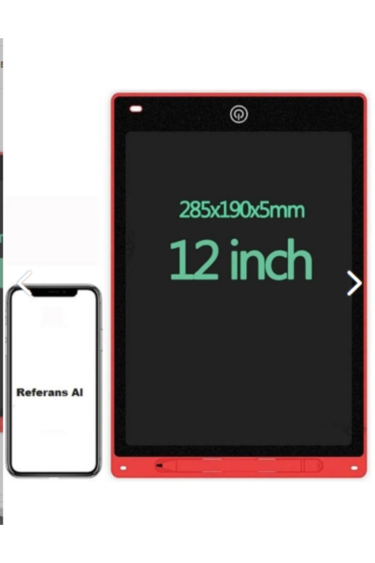 ONREZ Çocuklara Öğretici Büyük Boy Renkli Dijital Yazı Tahtası 12 Inc Grafik Tablet Dijital Not Tahtası