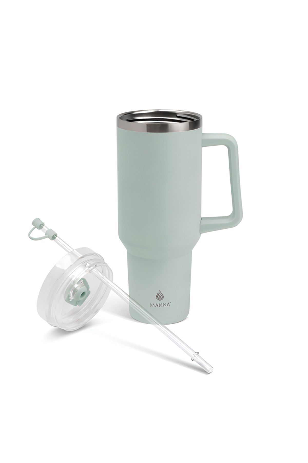 manna-2-in-1 Lid Wide Handle Atlas Tumbler with Topper and Reusable Straw Etched Glass 40oz 1