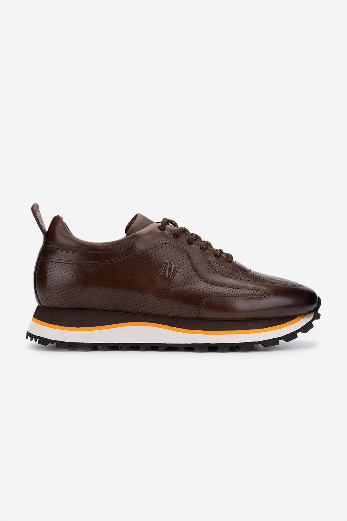 Valmenti Erkek Hakiki Deri Kahverengi Sneakers & Spor Ayakkabı