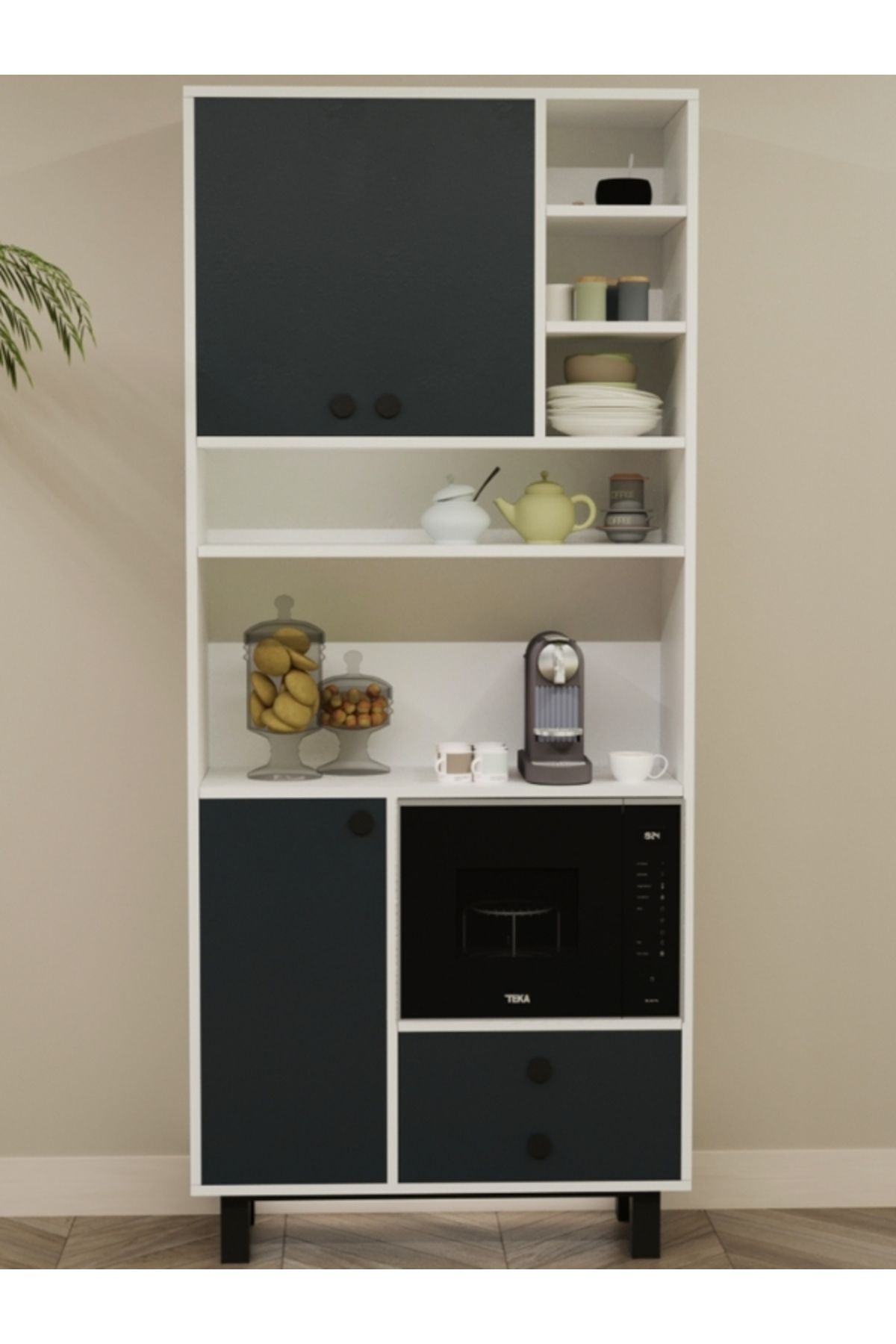 Nitro Furniture İzer Kiler Dolabı - Mdf Lam Çok Amaçlı Mutfak Dolabı 5478