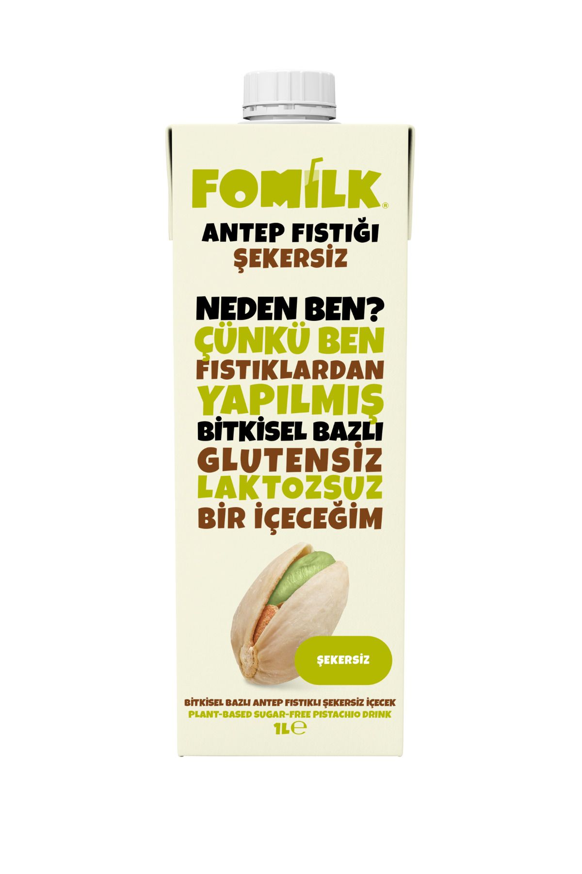 Fomilk Antep Fıstığı Şekersiz 1 L